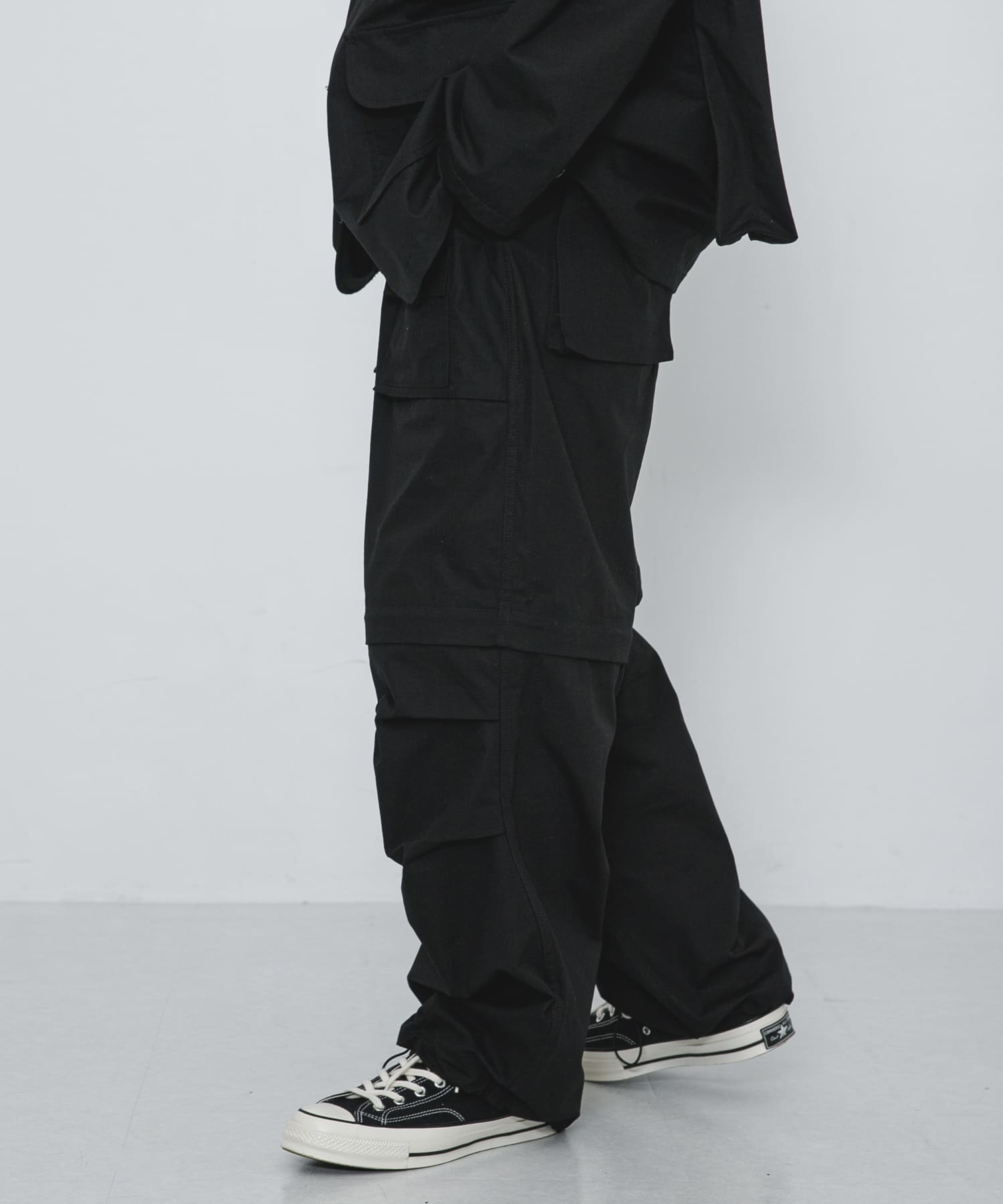 MODMNT　KNOCK ABOUT PANTS BLK XS