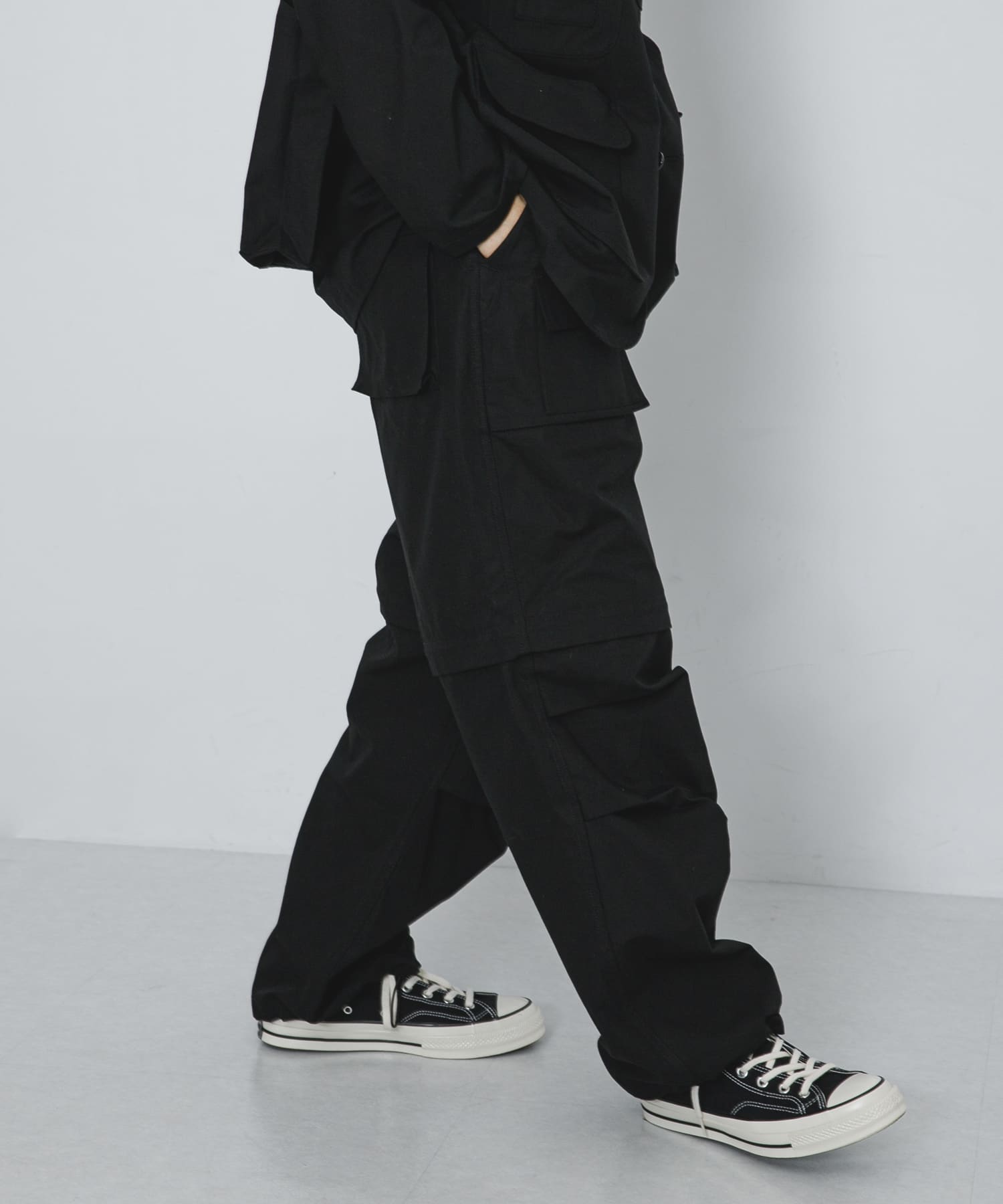 MODMNT　KNOCK ABOUT PANTS BLK XS