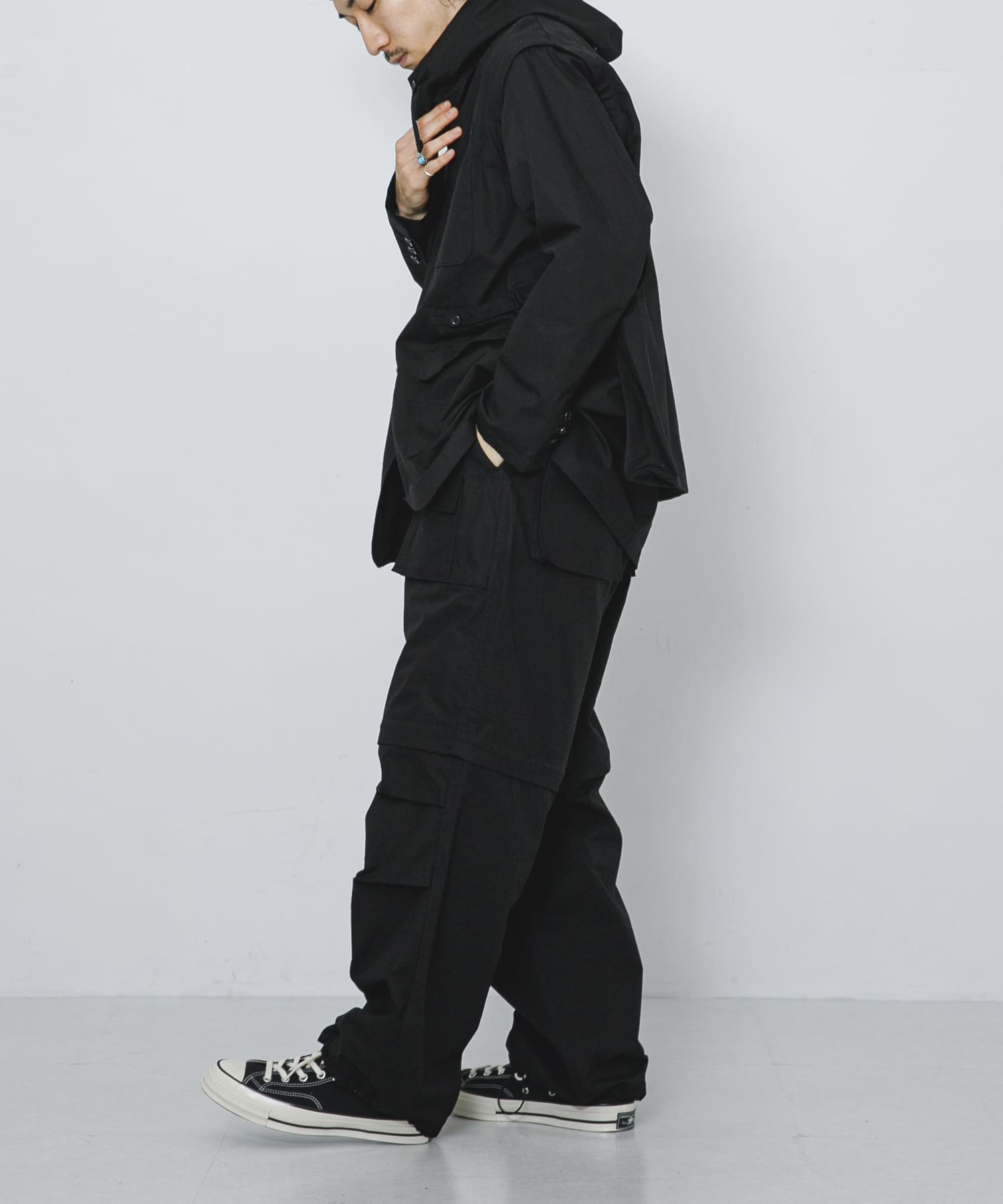 MODMNT　KNOCK ABOUT PANTS BLK XS