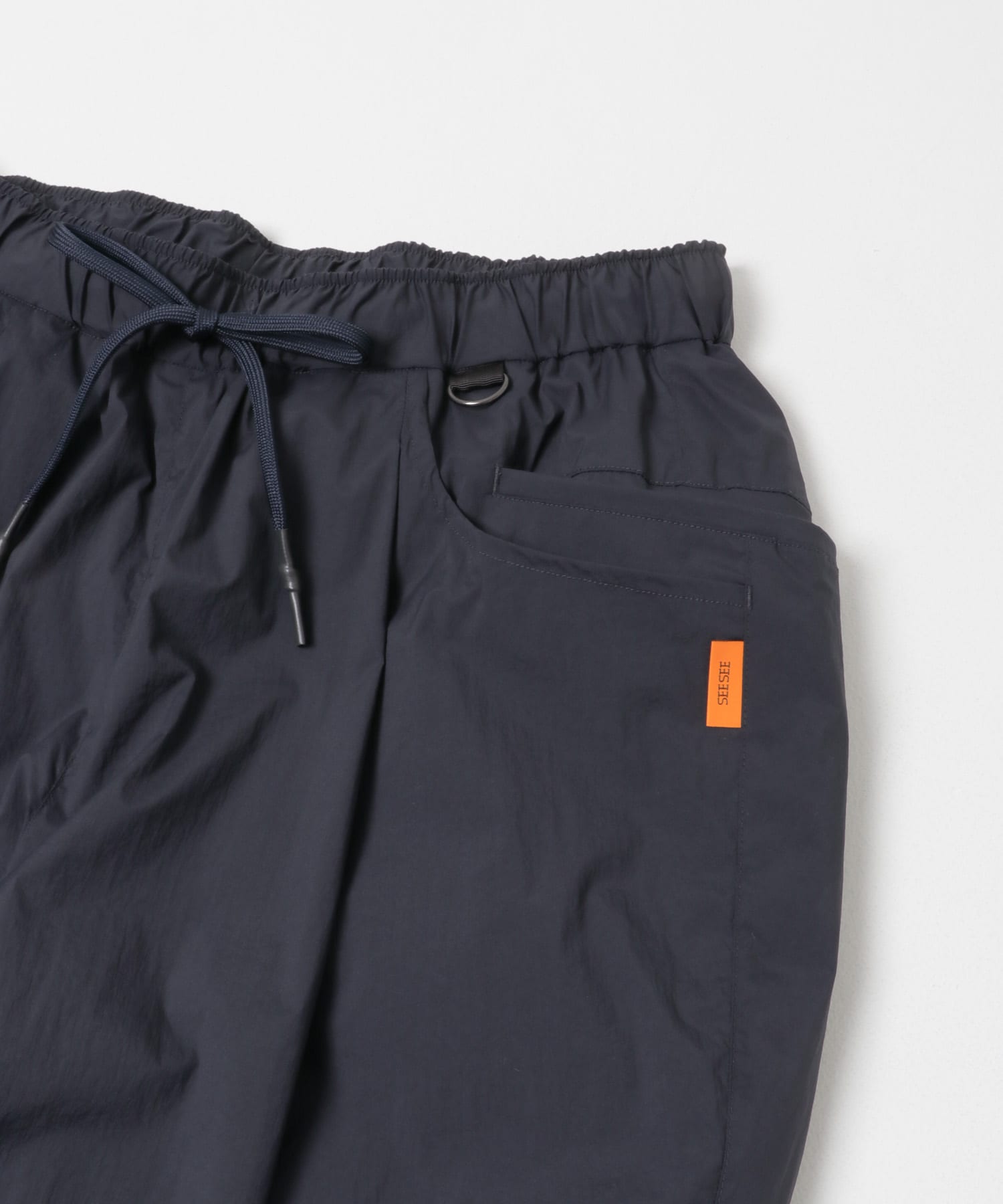 SEE SEE　WIDE TAPAERED EASY PANTS NAVY M