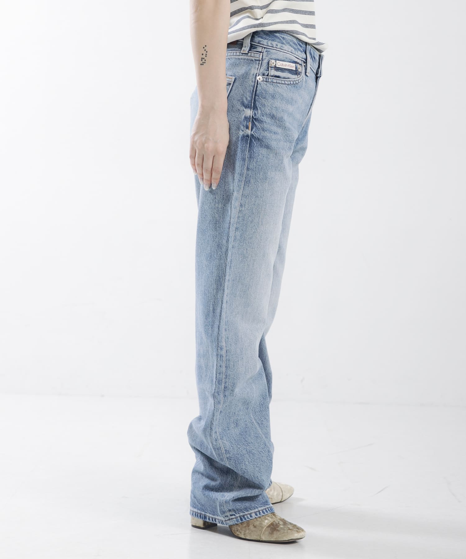Calvin Klein W.90s STRAIGHT SILVERSTONE(25 SCL BLUE): ボトム