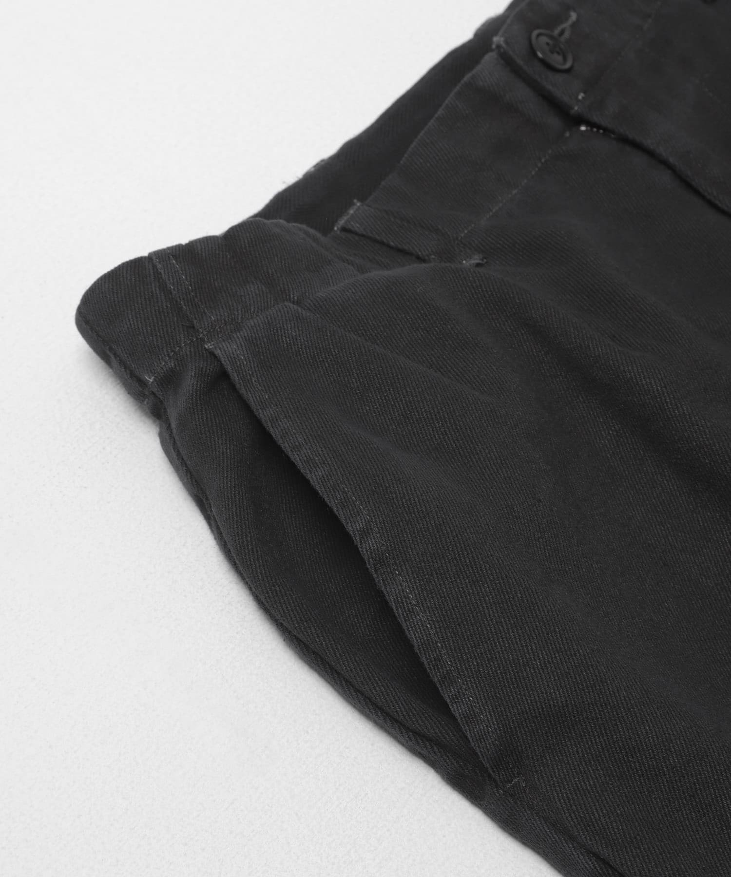 SANMONT　リネンワークパンツ BLACK 2