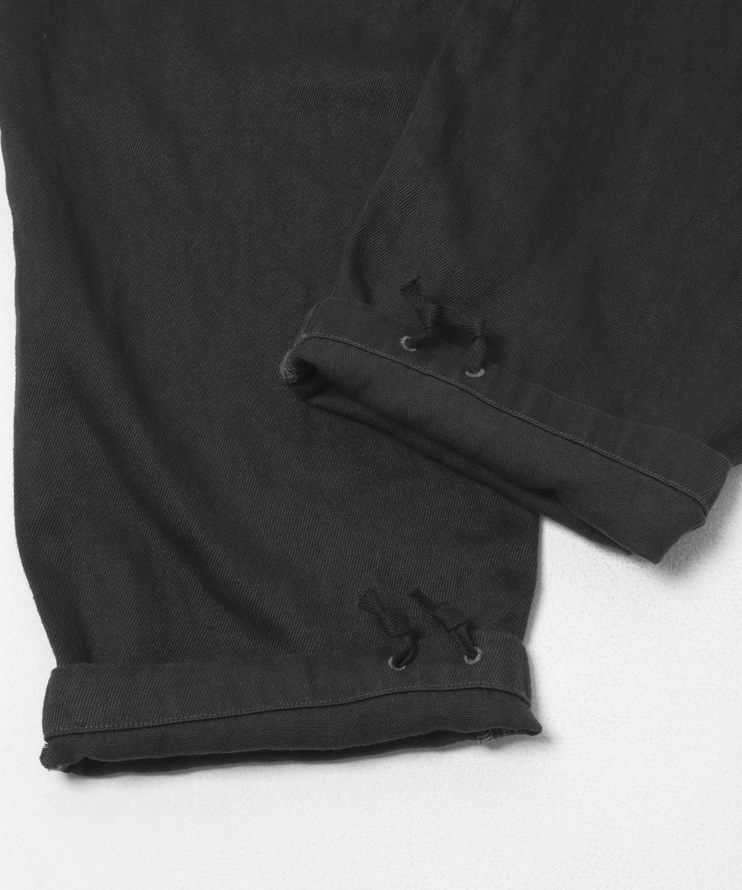 SANMONT　リネンワークパンツ BLACK 2