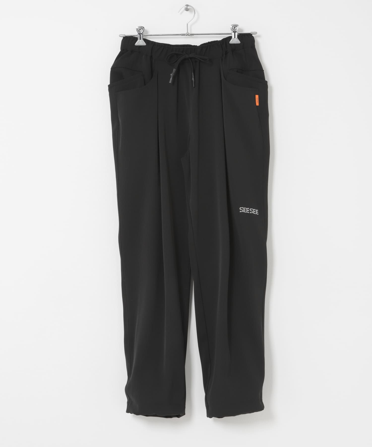 SEE SEE　WIDE TAPERED EASY PANTS BLACK M