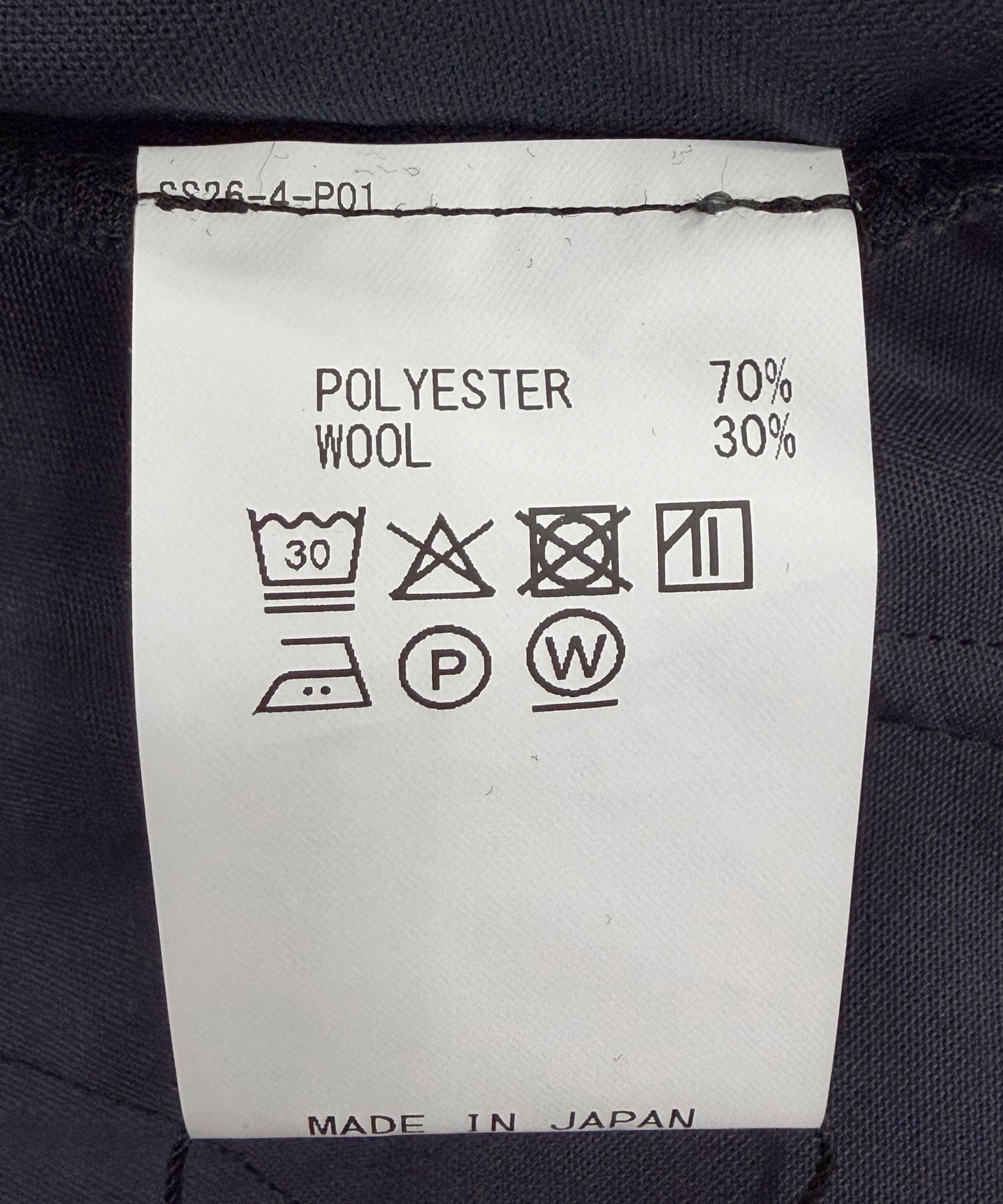 SEE SEE×S.F.C　TWO TUCK PANTS（WOOLTORO） NAVY M