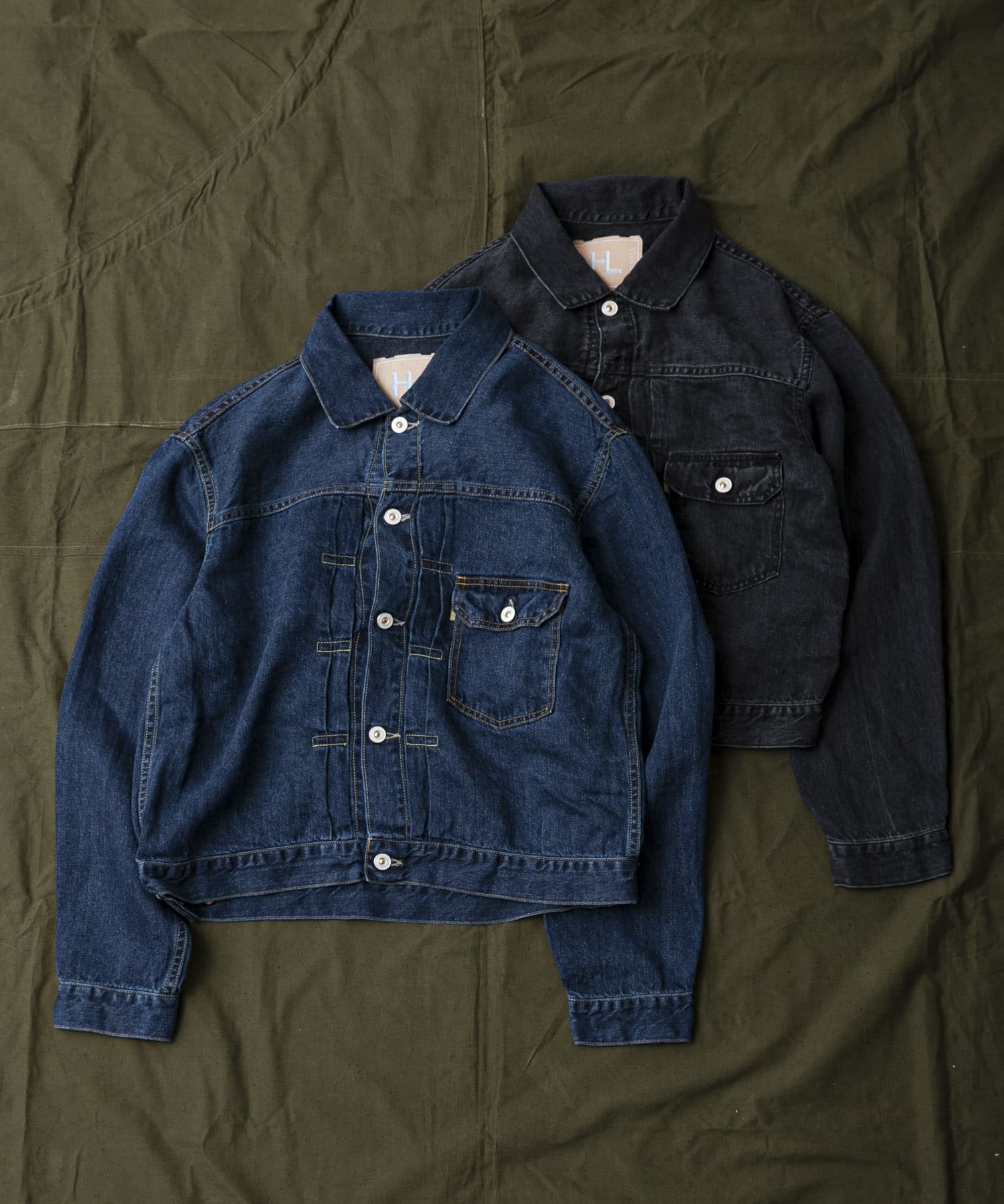 HERILL　LinenDenim XXJacket Vintage w 2