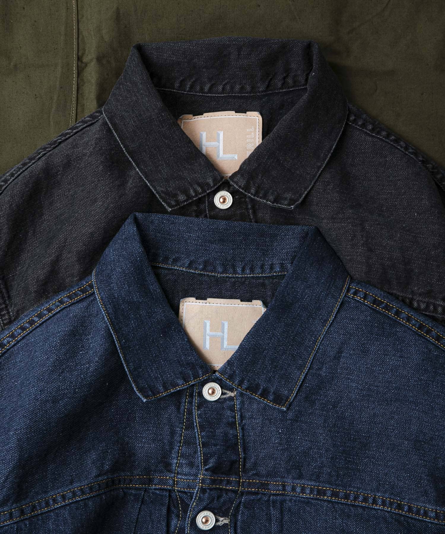 HERILL　LinenDenim XXJacket Vintage w 2