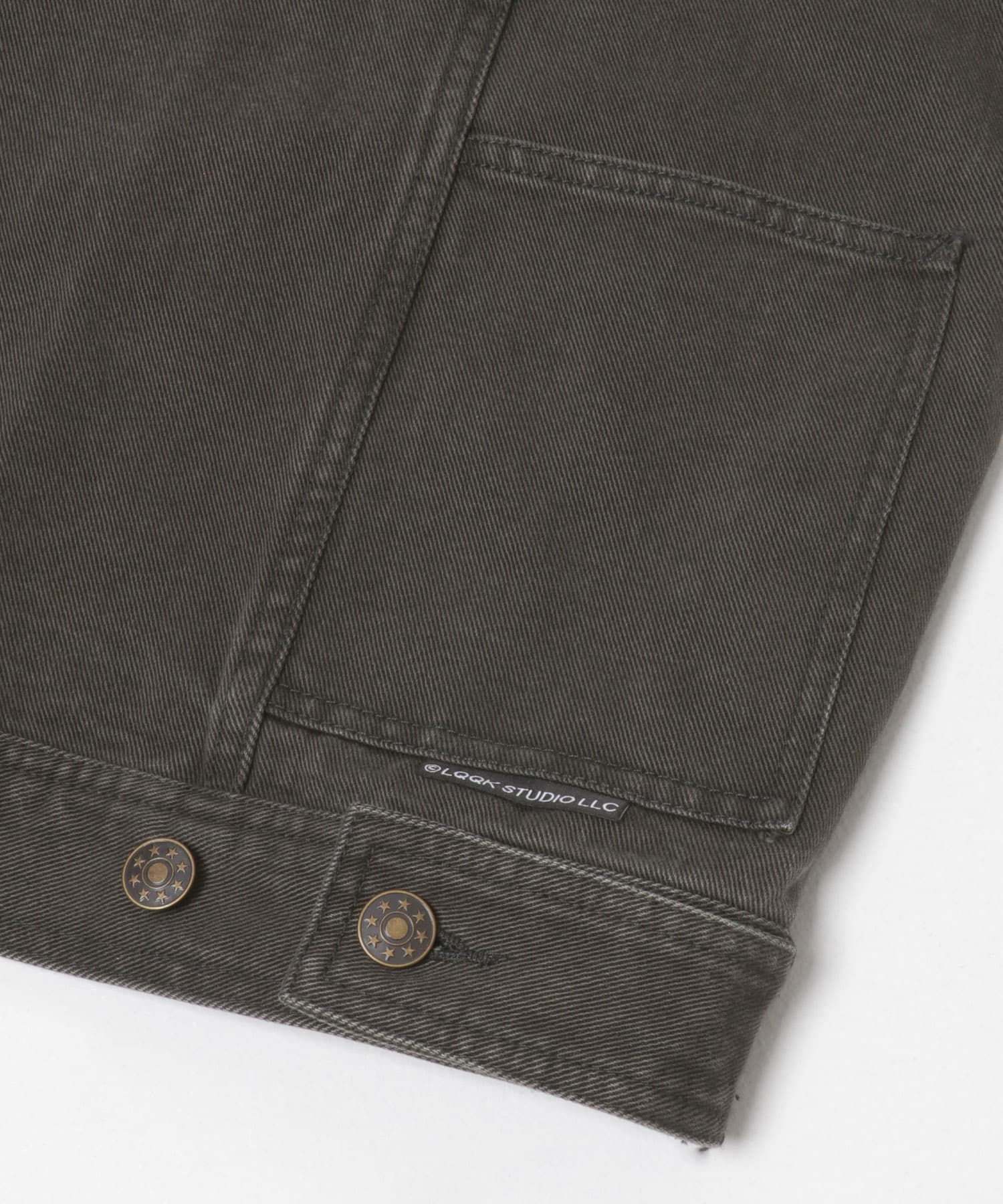 LQQK Studio　MP JACKET WASHED BLK L