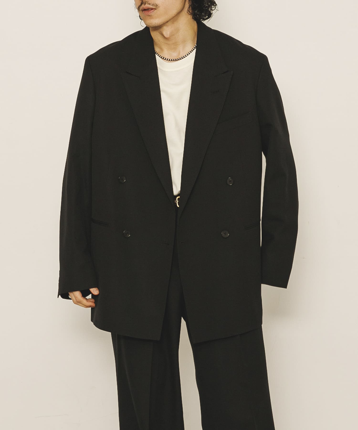 A PRESSE　Wool Double Breasted Jacket