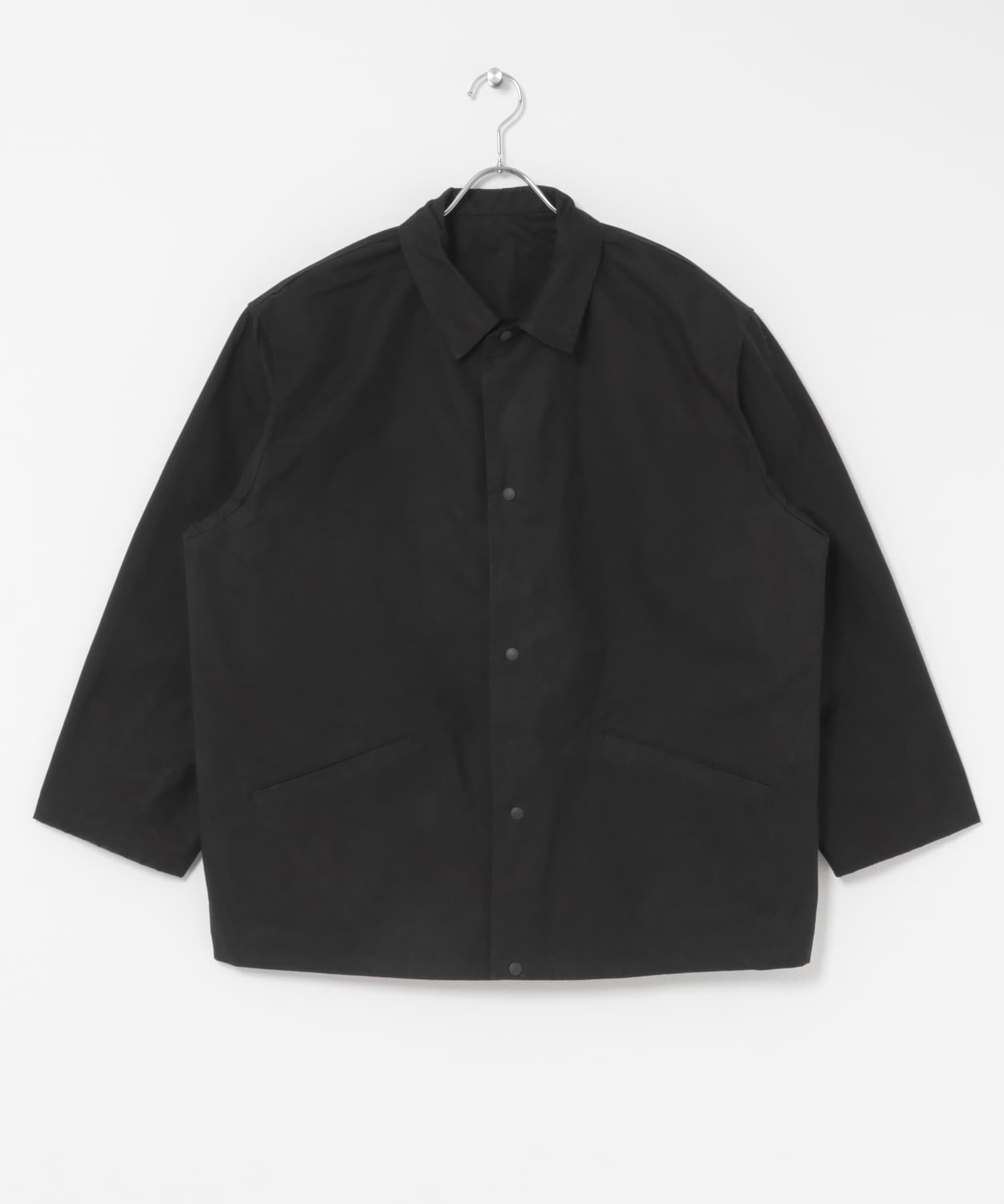 THE DAY　VENTILE COACH JACKET BLACK 1