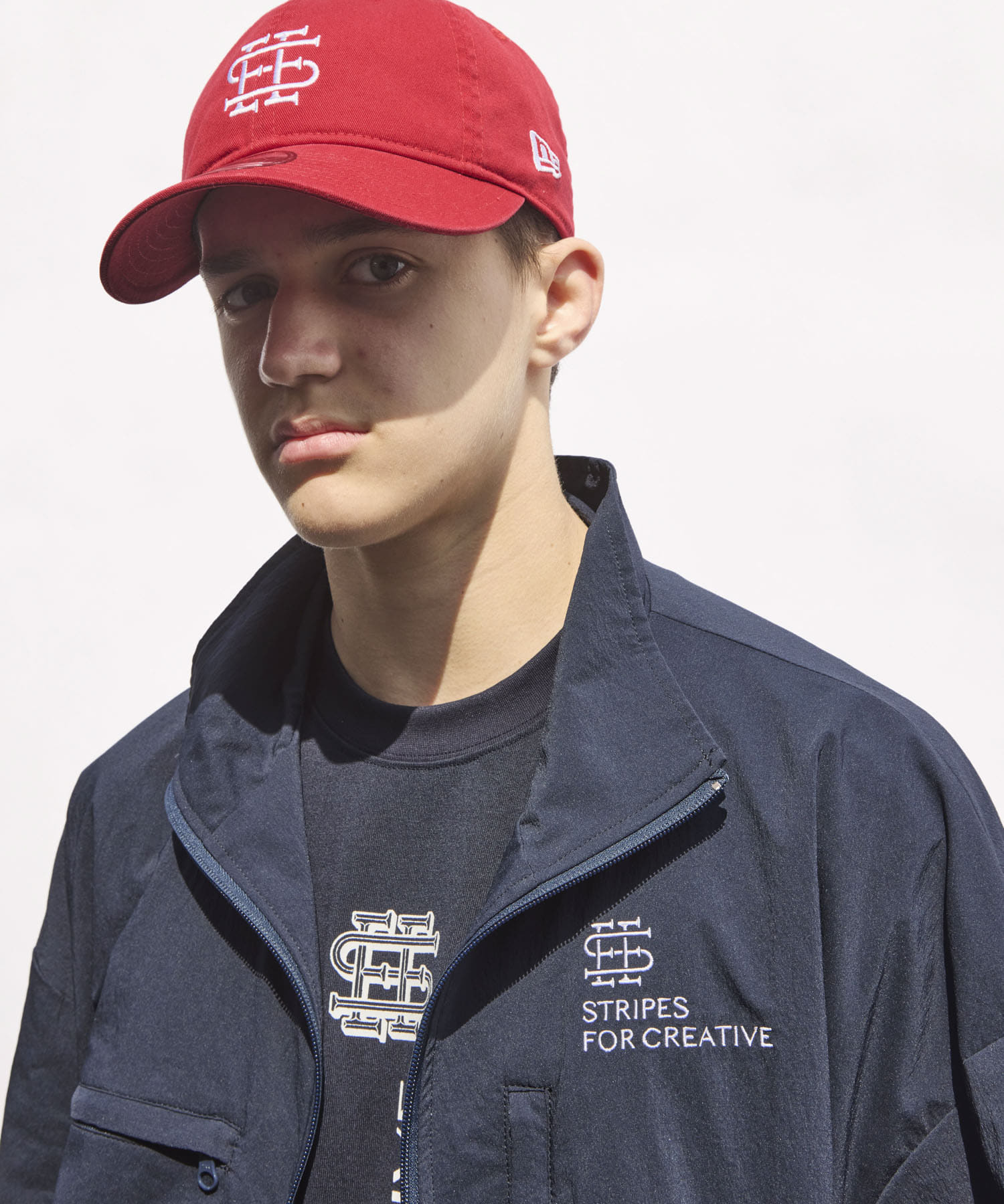 SEE SEE×S.F.C　NYLON TECH JACKET NAVY M