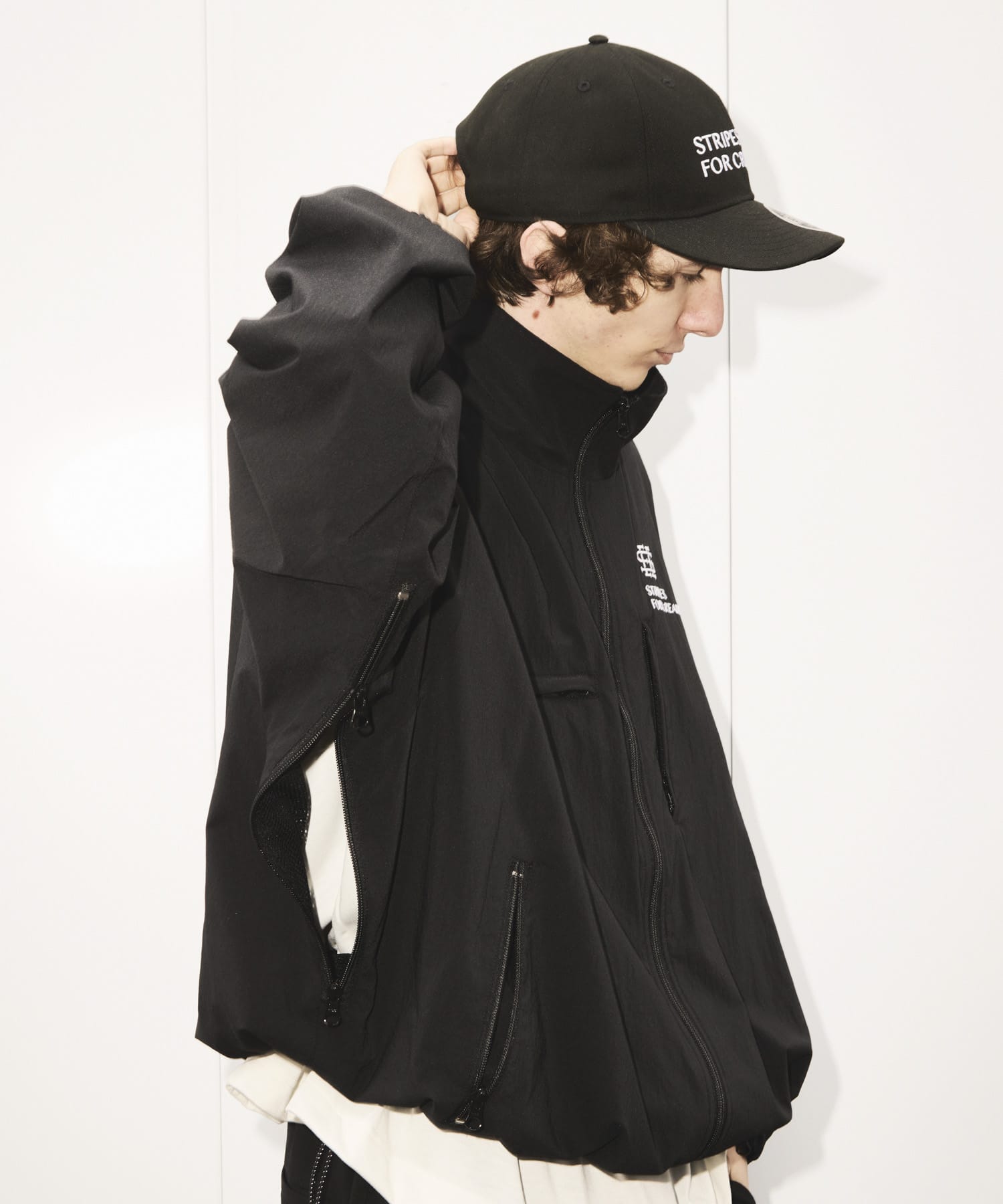 SEE SEE×S.F.C　NYLON TECH JACKET BLACK M
