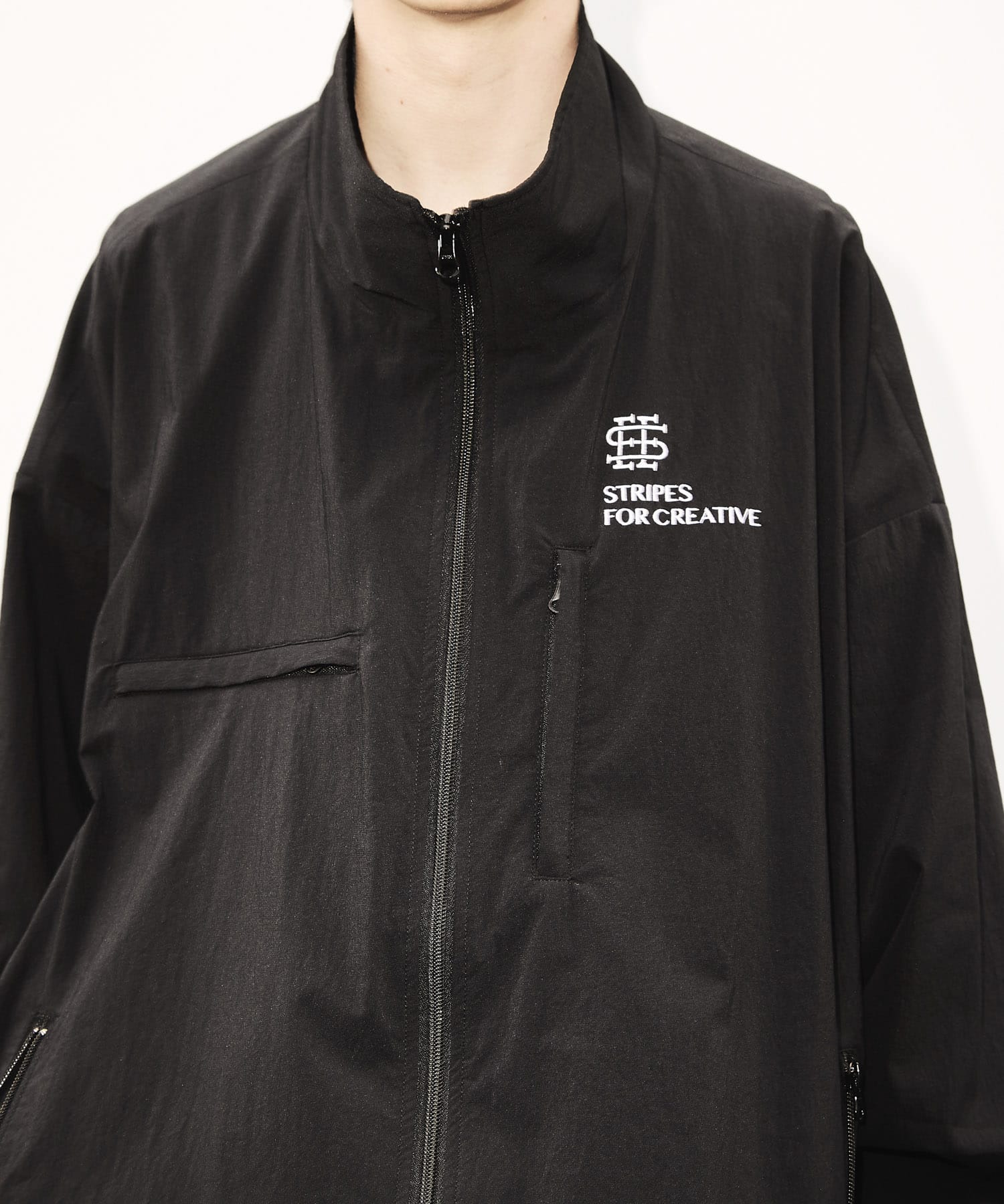 SEE SEE×S.F.C　NYLON TECH JACKET BLACK M