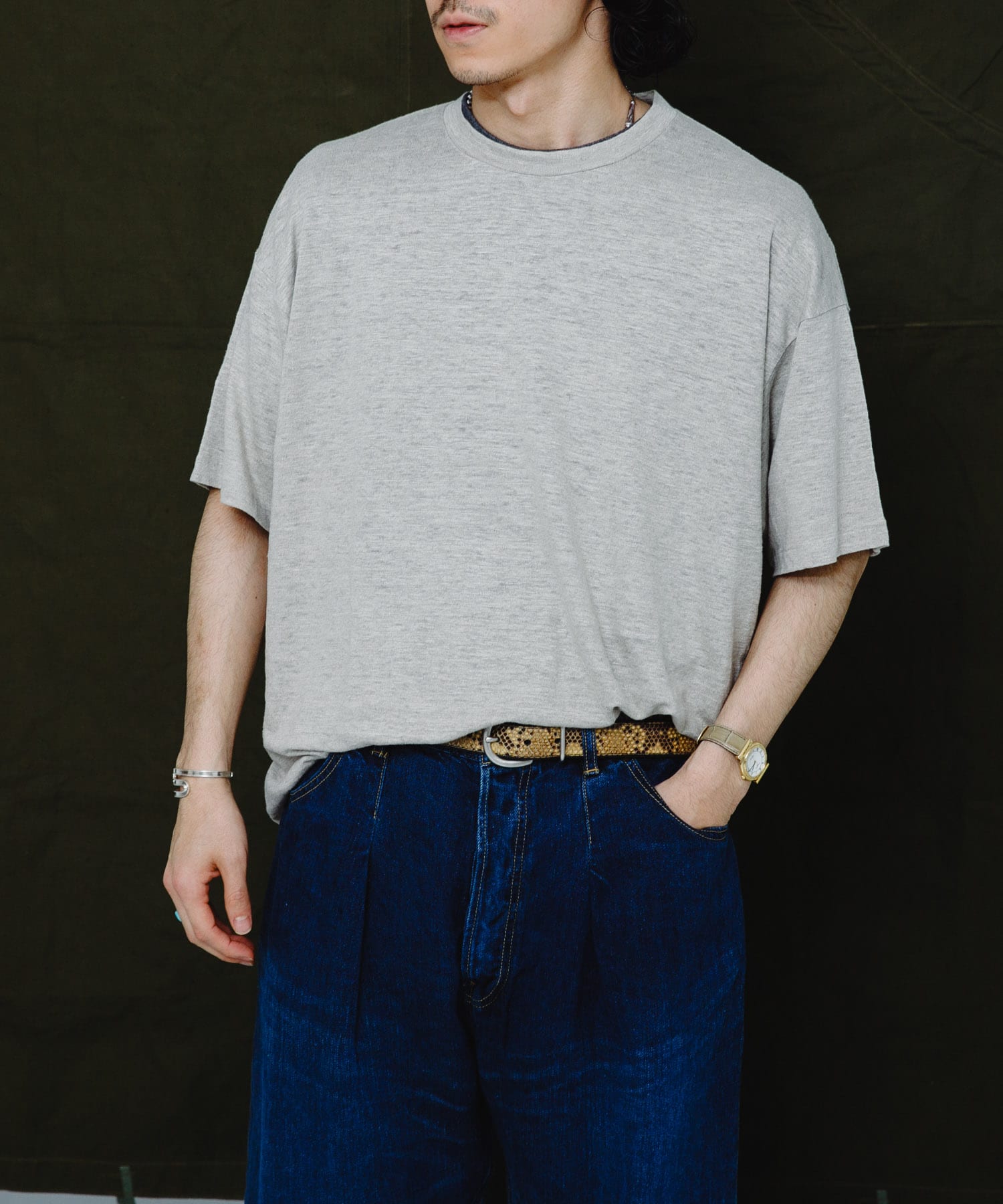 HERILL　Linen T-Shirt