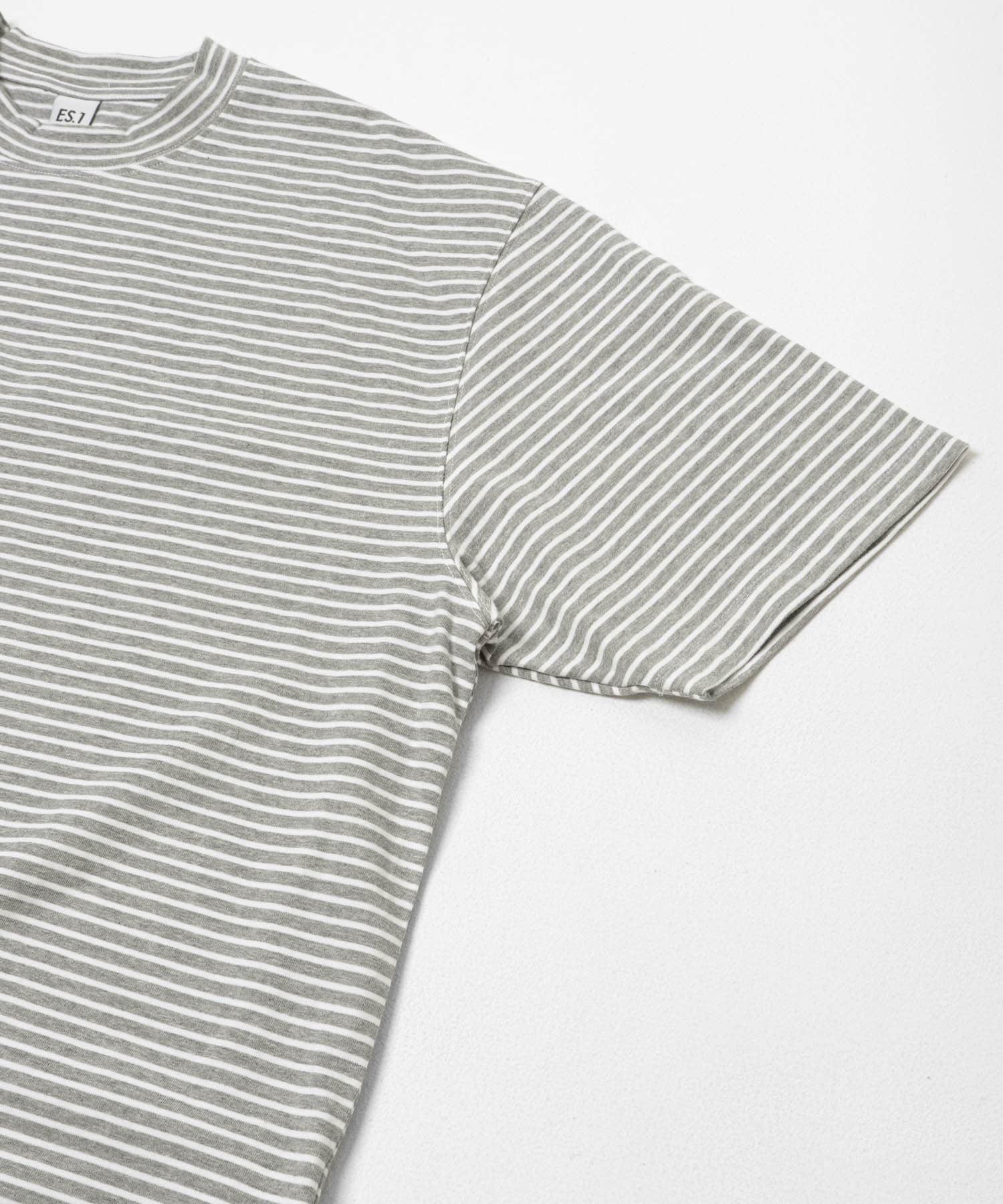 ES.1　Border SS T-shirts gray b M
