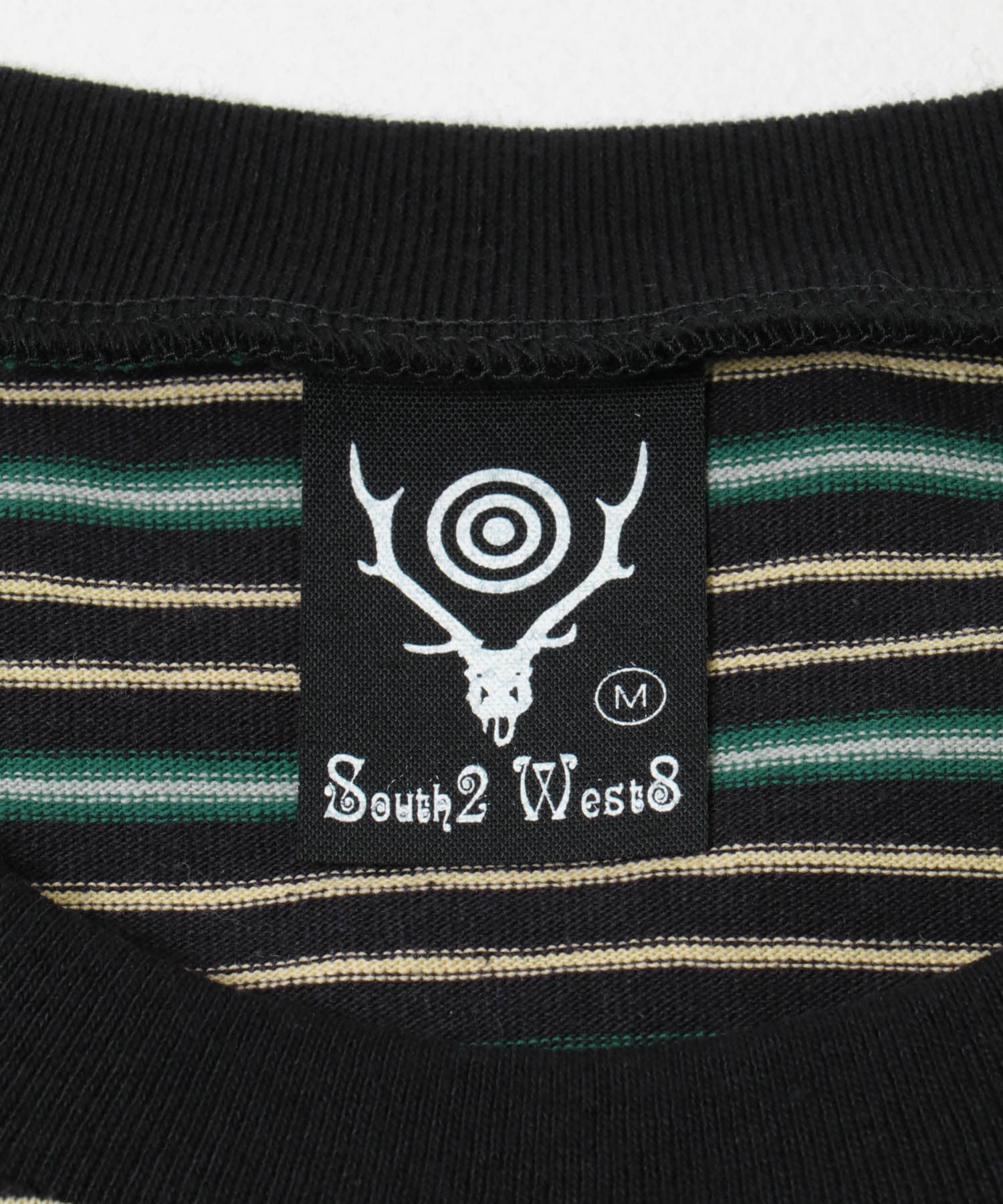 South2 West8　S/S ROUND POCKET TEE B-Black M