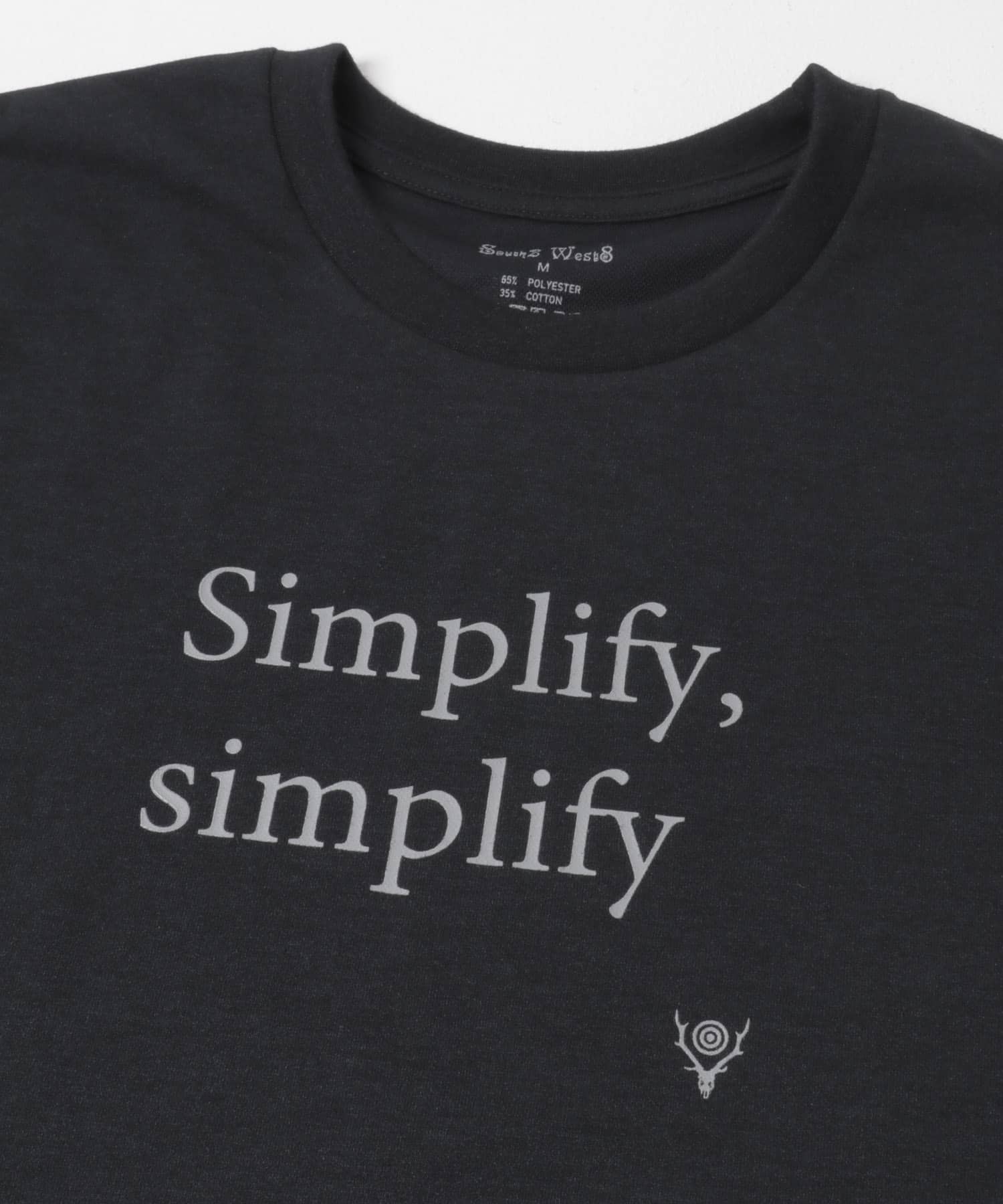 South2 West8　S/S CREW NECK TEE Black M