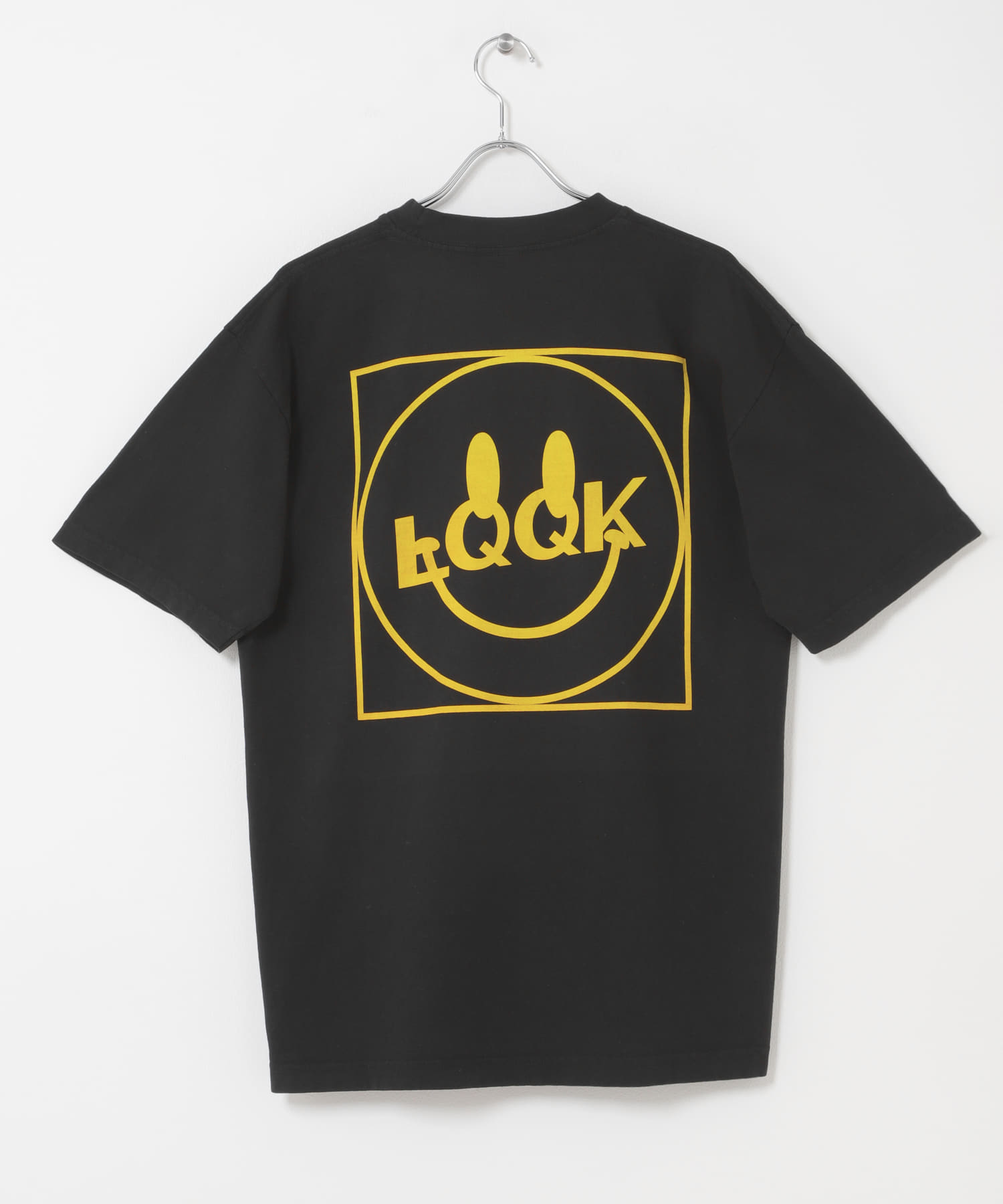LQQK Studio　SMILEY LOGO POCKET TEE BLACK M