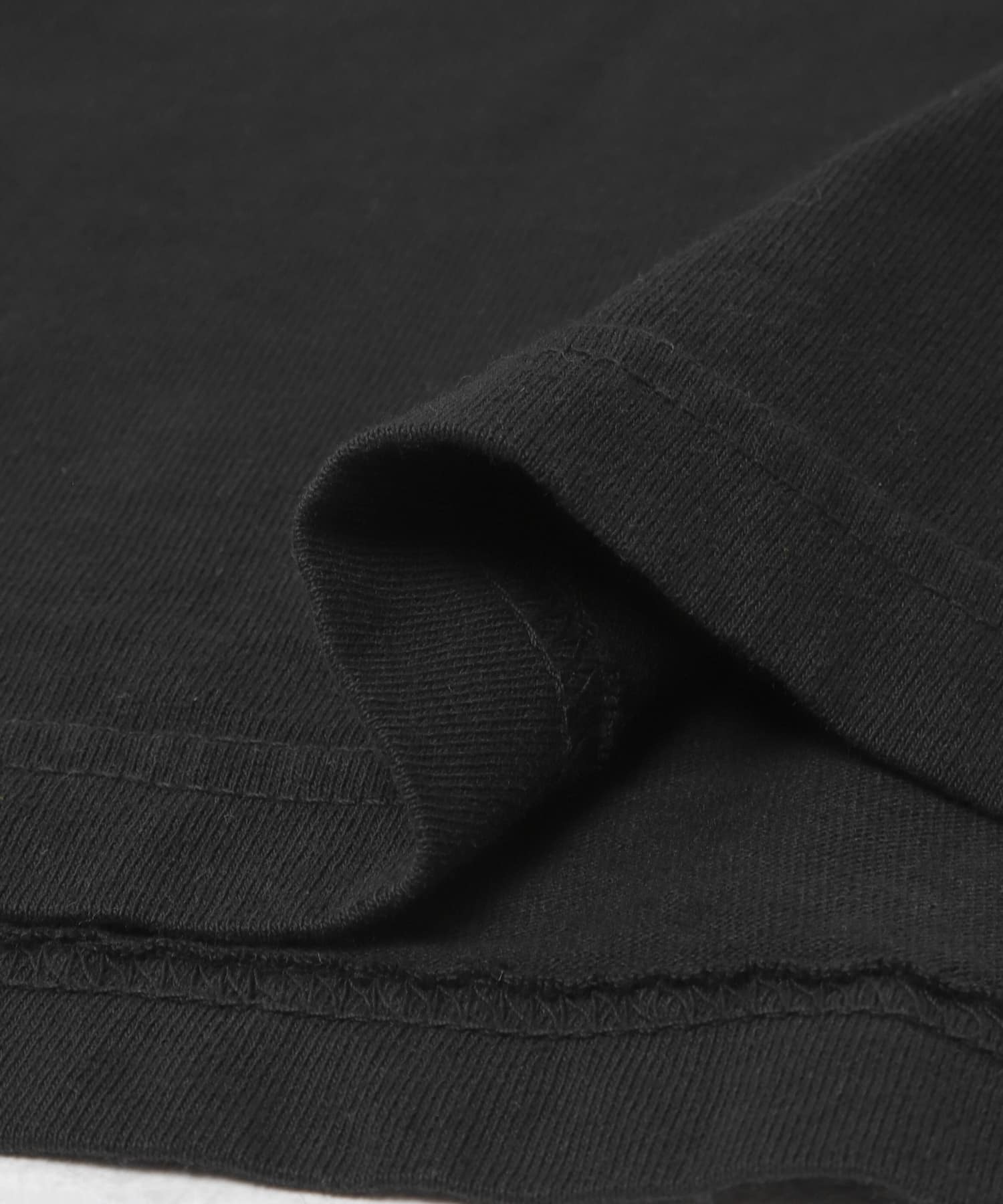 LQQK Studio　SMILEY LOGO POCKET TEE BLACK M