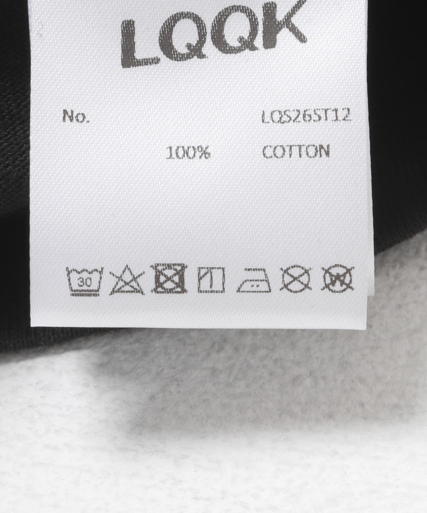 LQQK Studio　SMILEY LOGO POCKET TEE BLACK M