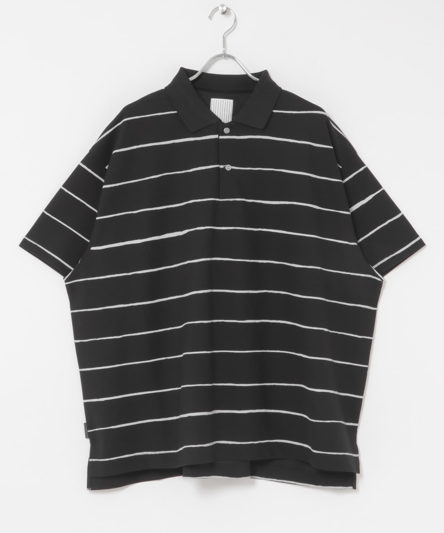 SFC　SIDE STRIPE BIG POLO BLACK M