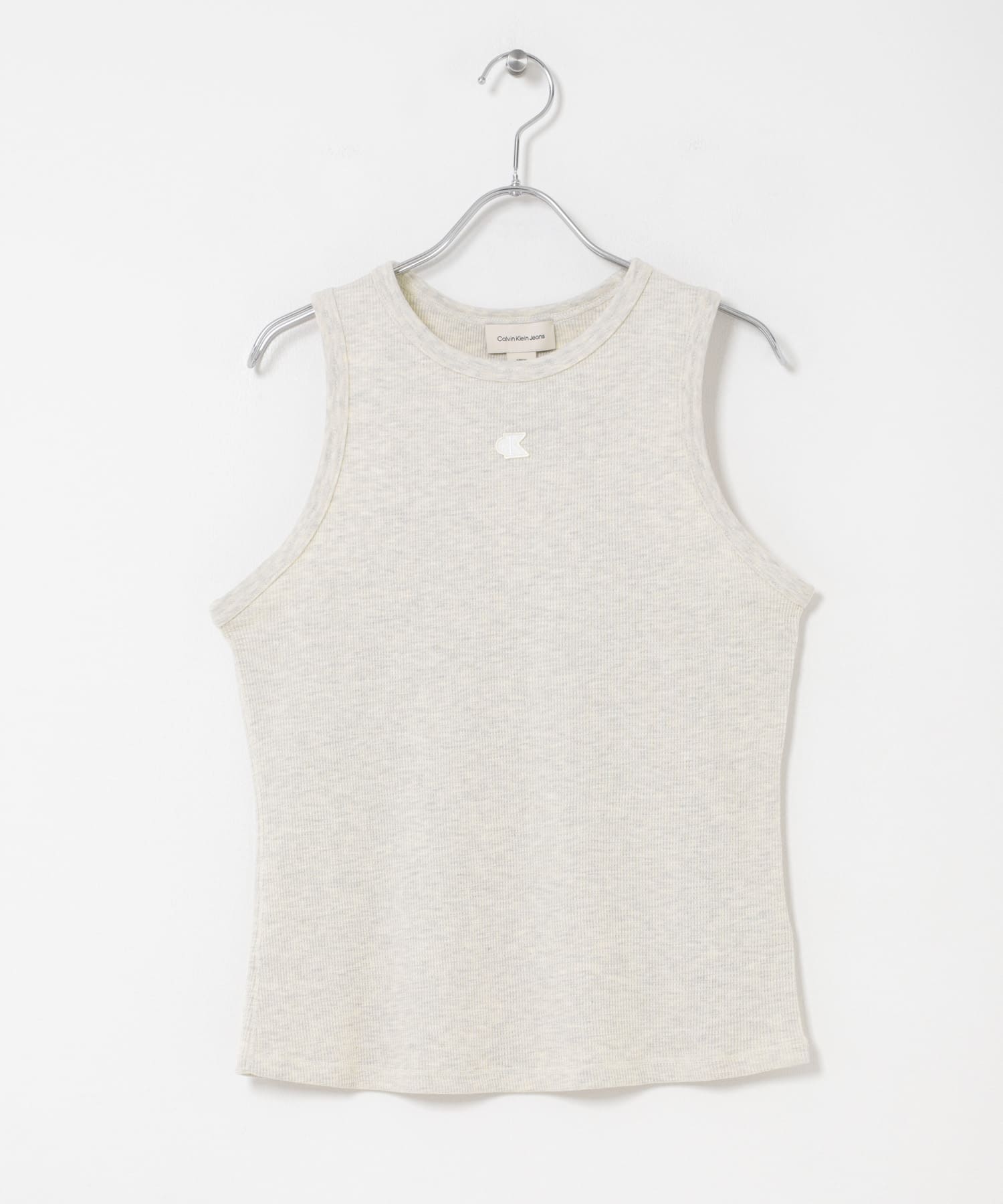 Calvin Klein　W.SL MONOGRAM PATCH WAFFLE RACER TANK