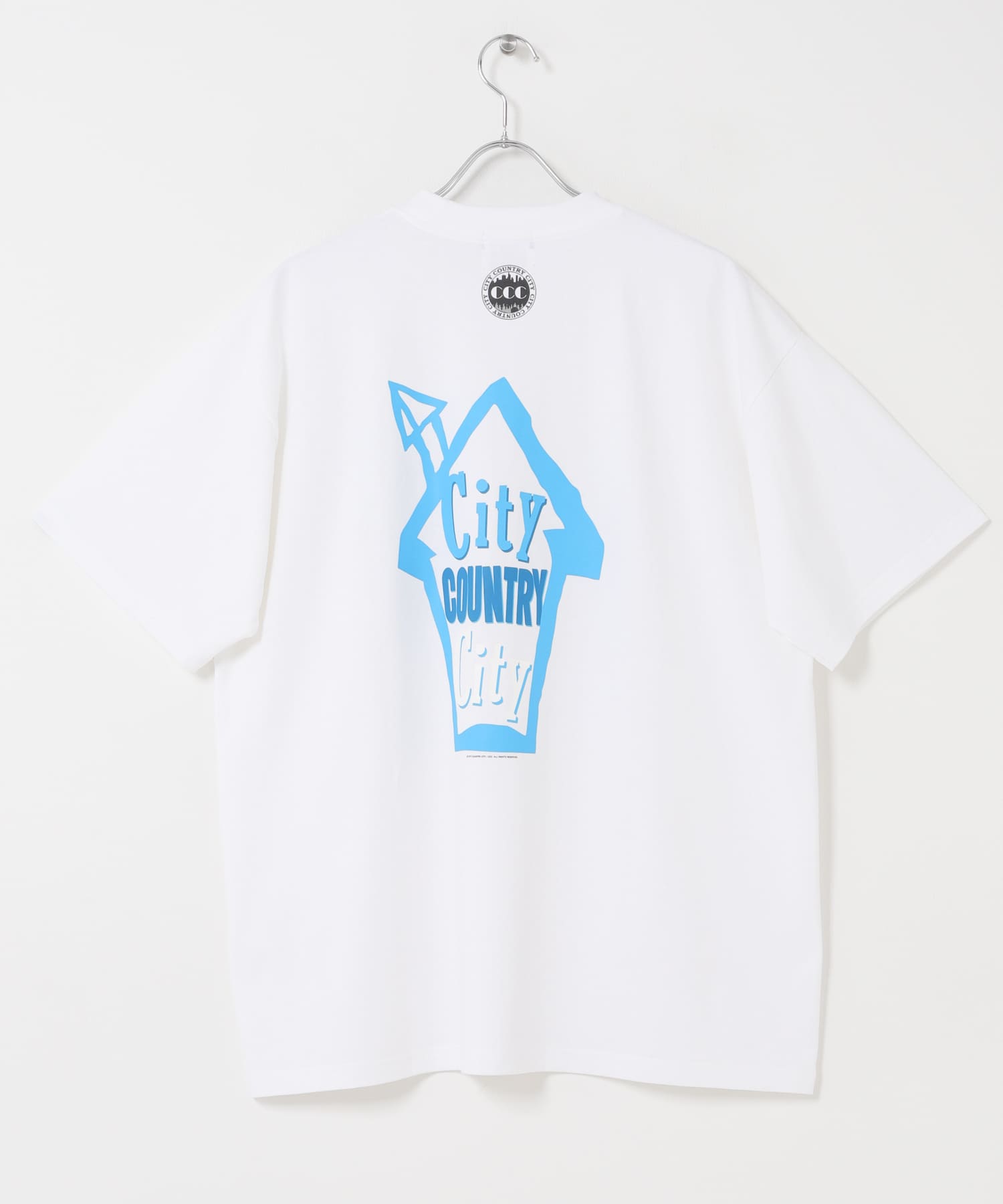CITY COUNTRY CITY　COTTON T_CITY HOUE WHITE M