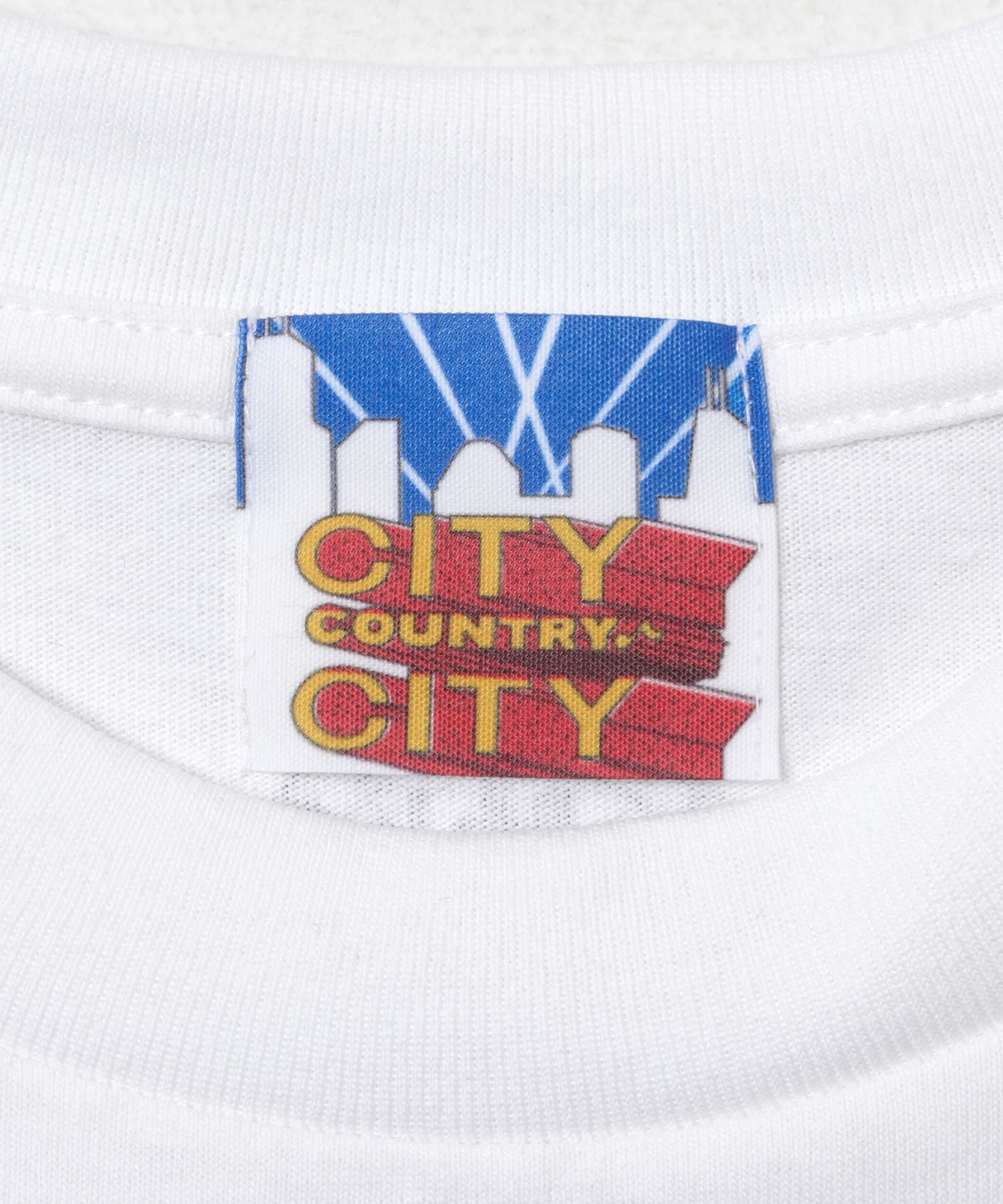 CITY COUNTRY CITY　COTTON T_CITY HOUE WHITE M