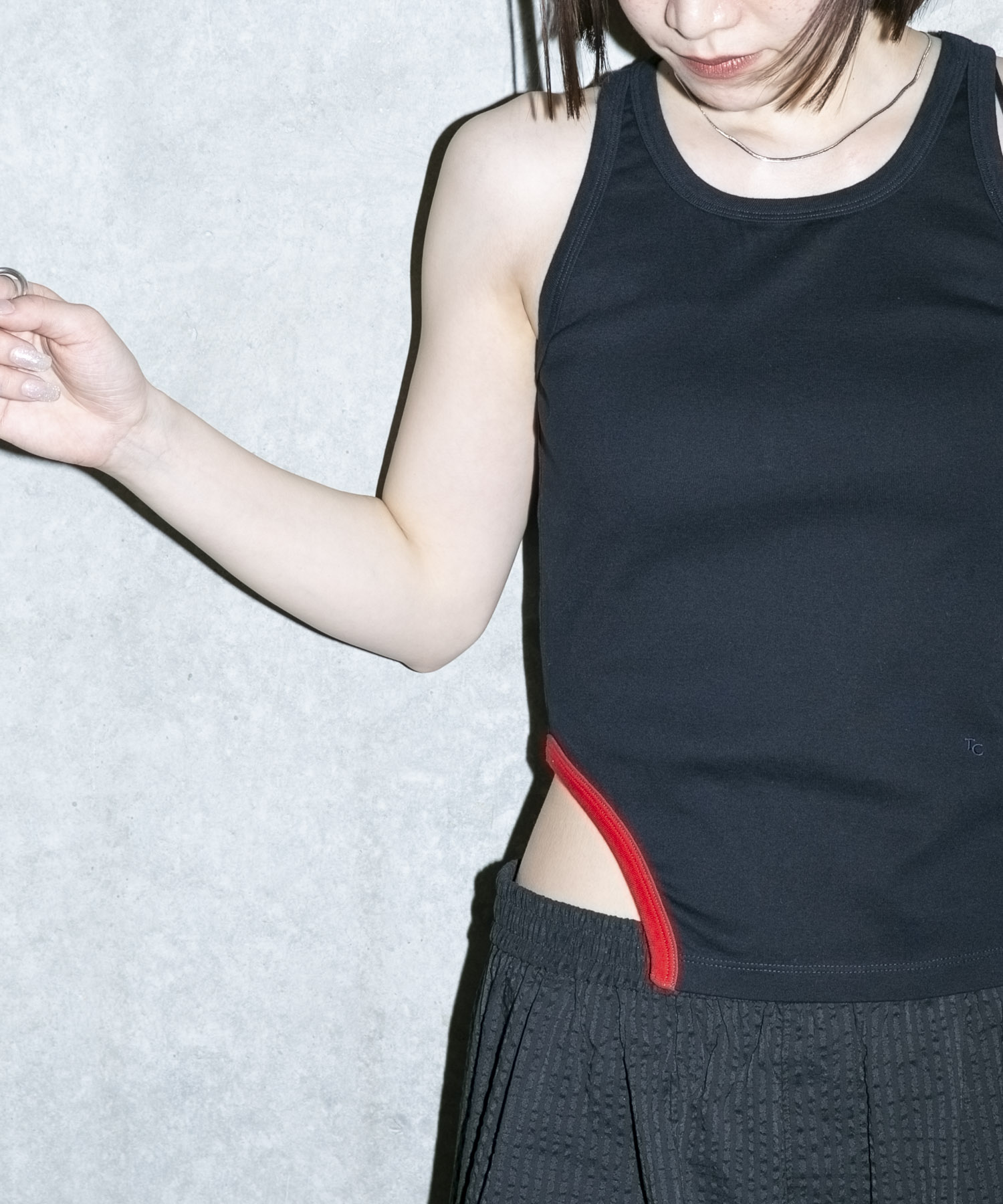 TanC TOKYO　CONTRAST TRIM SKINTOP