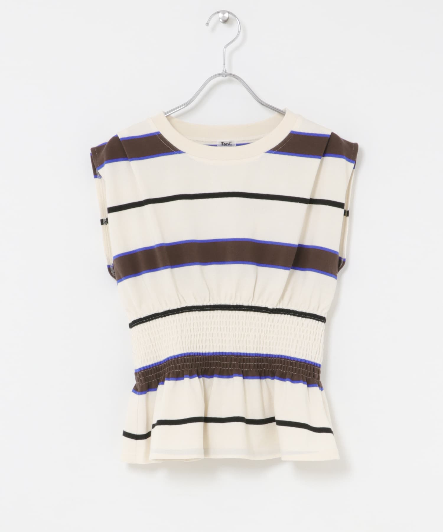 TanC TOKYO　PIQUE BORDER SHIRRING