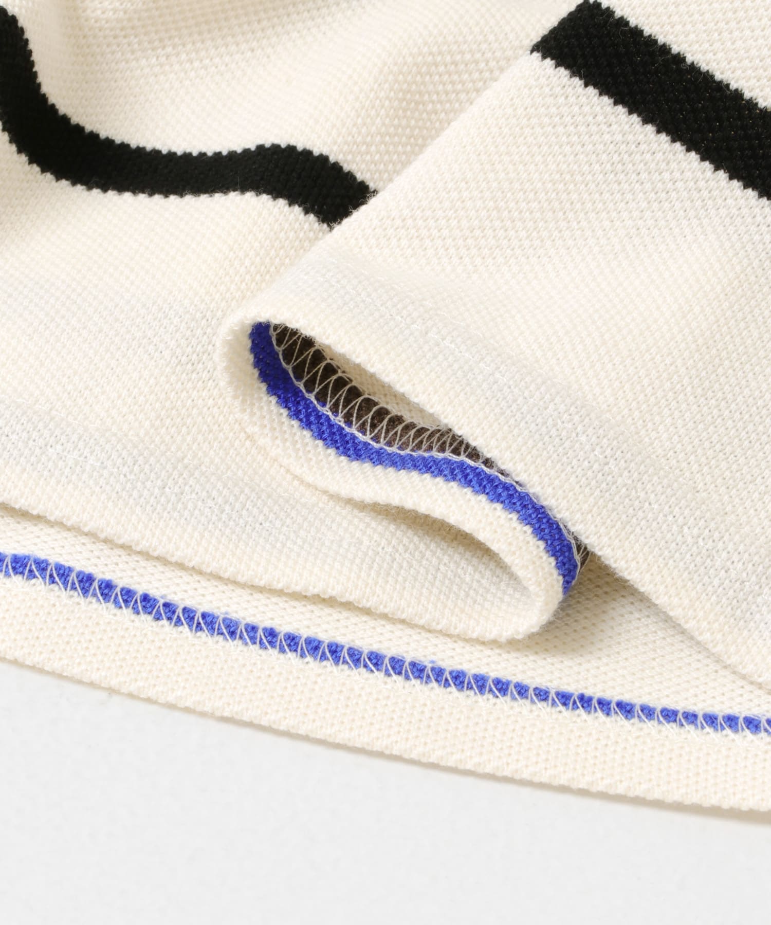 TanC TOKYO　PIQUE BORDER SHIRRING IVORY Free