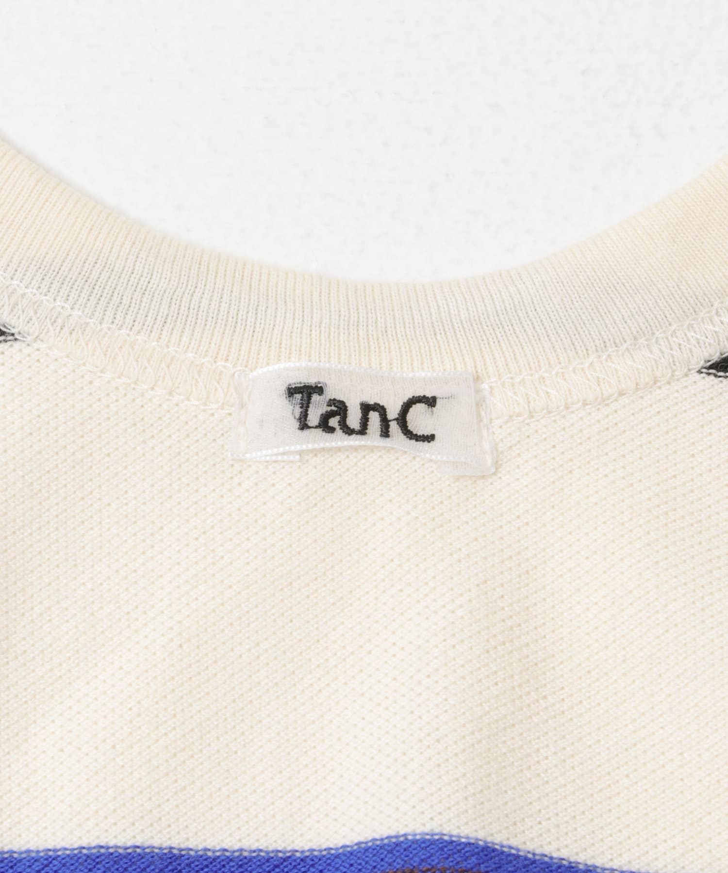 TanC TOKYO　PIQUE BORDER TANK ROMPERS IVORY Free