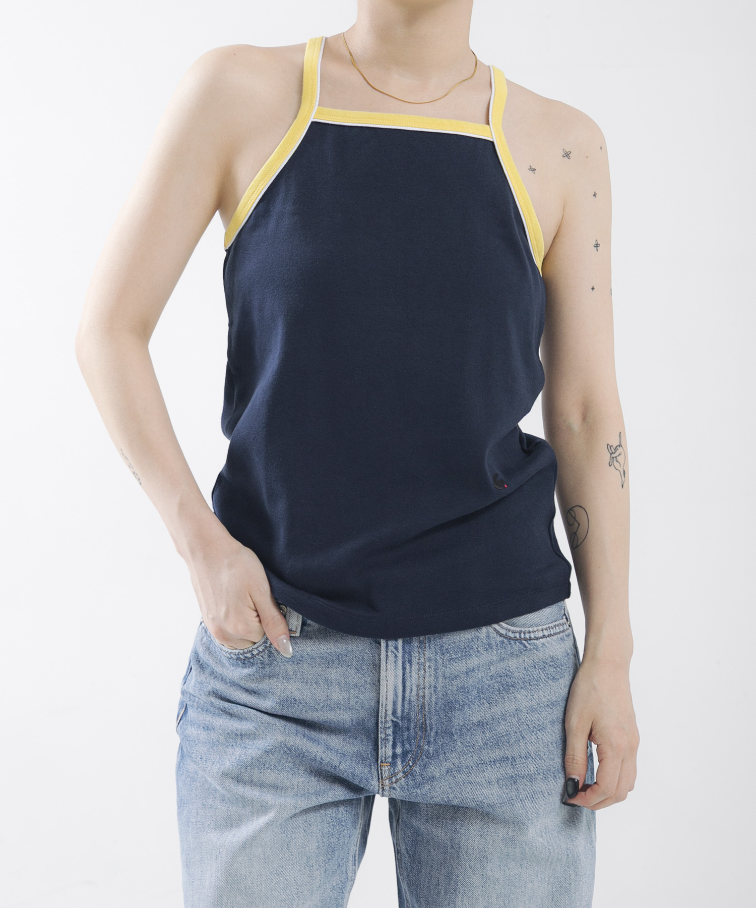 Girls department Club　COLOR TRIM CAMI