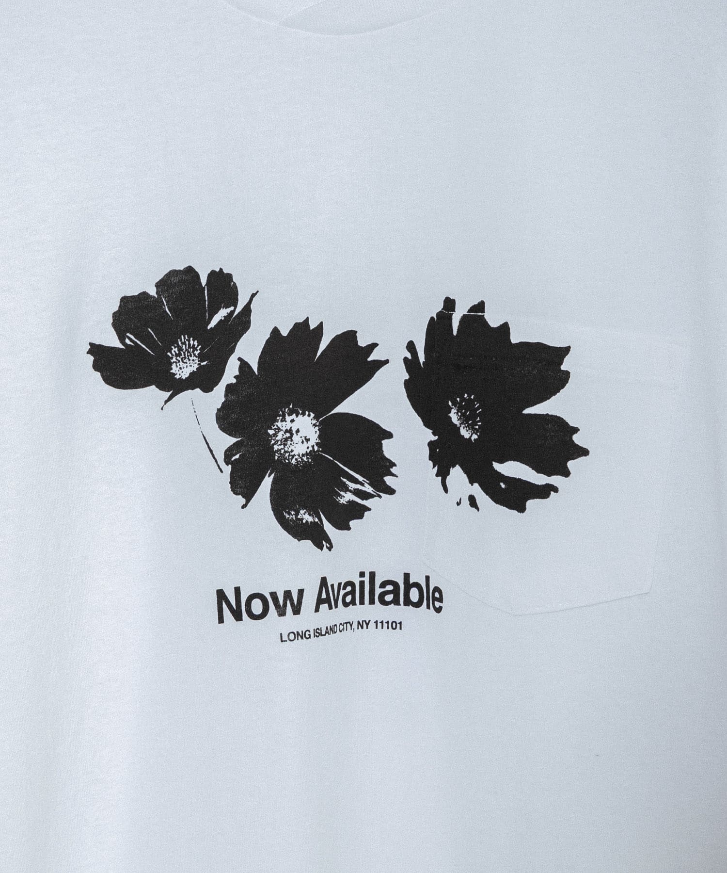 Engineered Garments　PRINTED CROSS CREW TEE White S