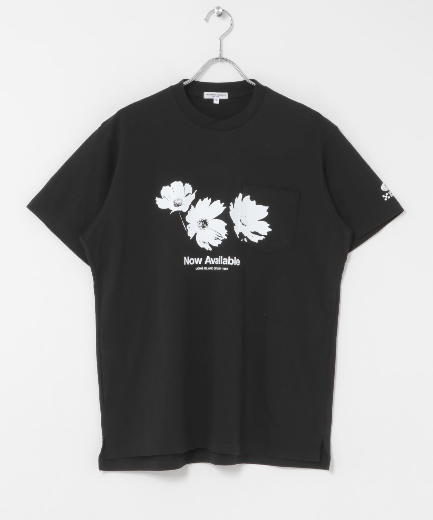 Engineered Garments　PRINTED CROSS CREW TEE