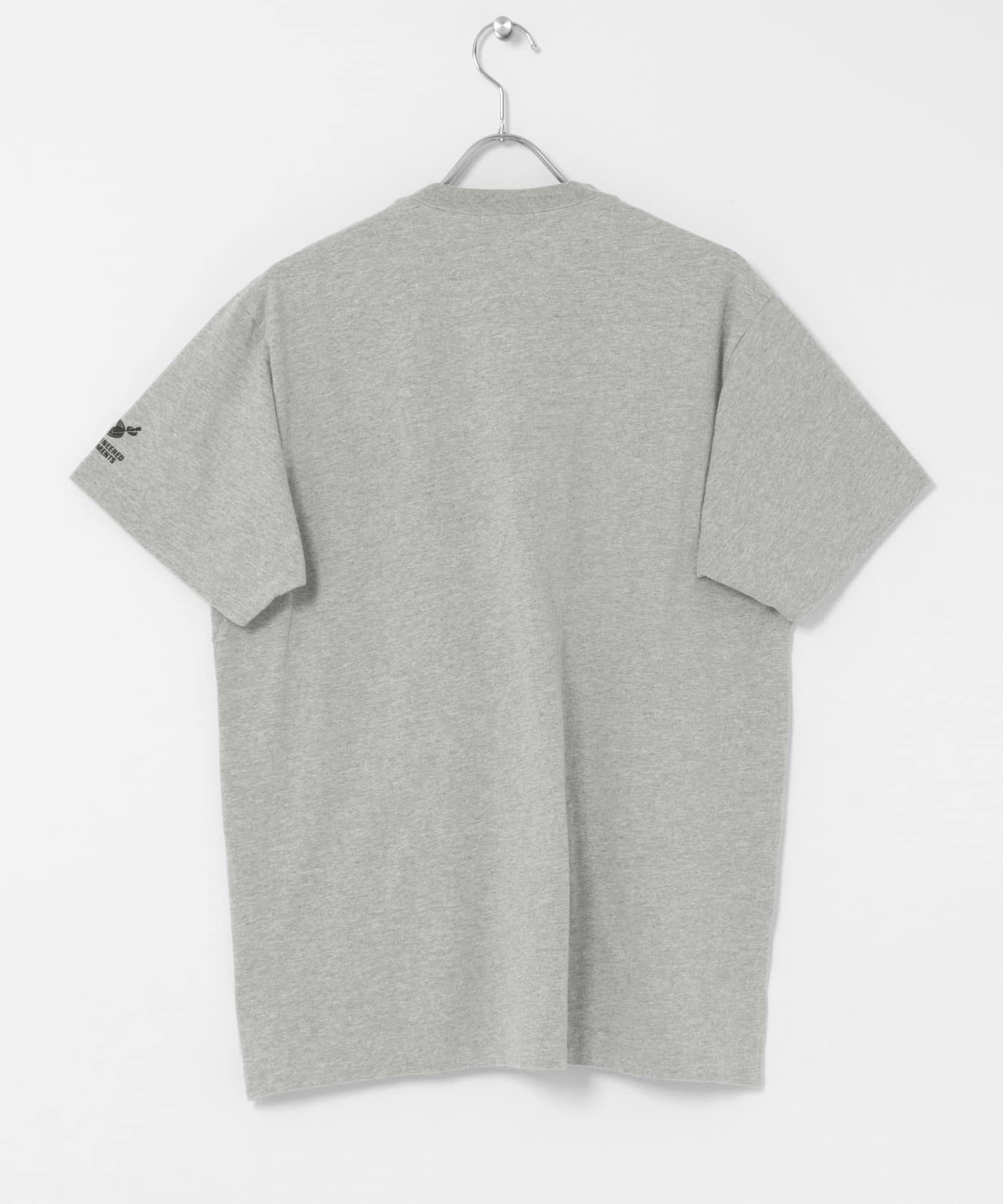 Engineered Garments　PRINTED CROSS CREW TEE Grey S