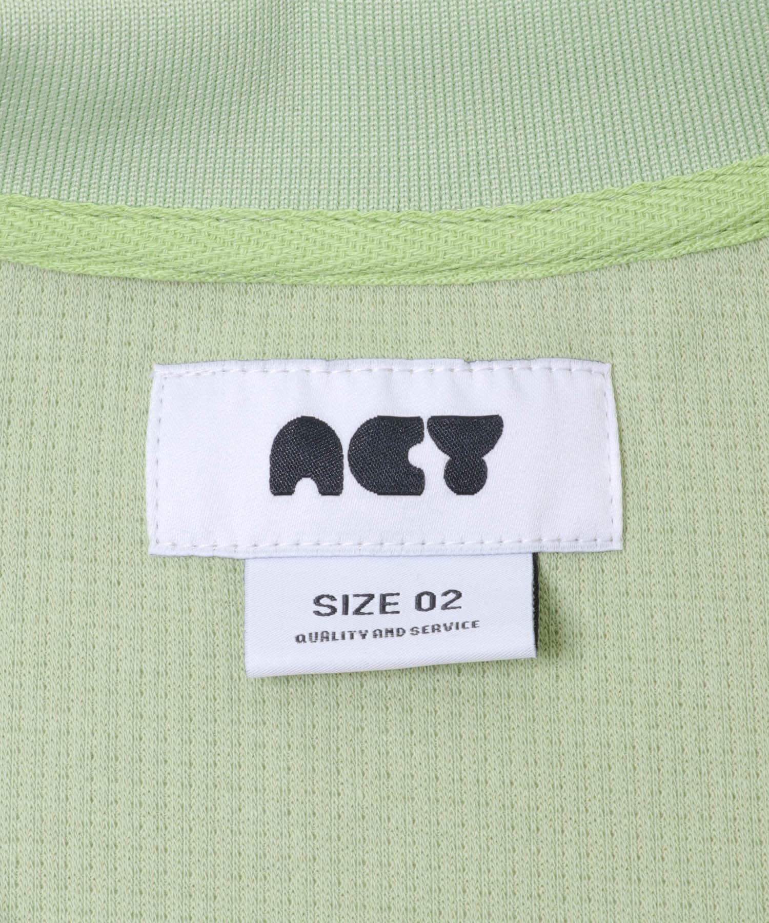 Acy　ZIP THERMAL PULLOVER L.GREEN L