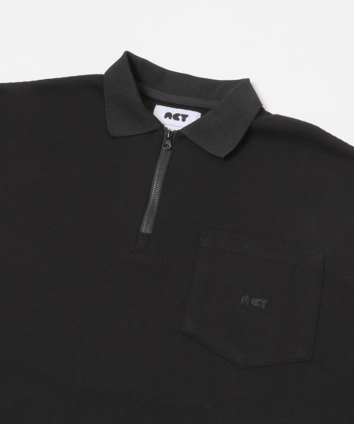 Acy　ZIP THERMAL PULLOVER BLACK L