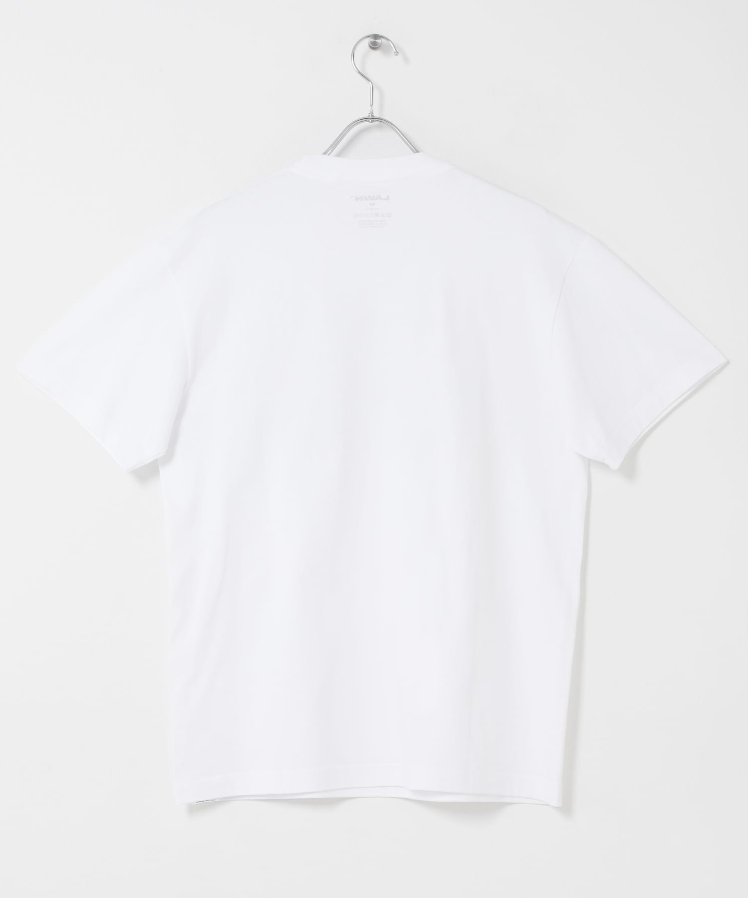 LAWN　PS COLLAGE ART PRINT SS TEE WHITE M