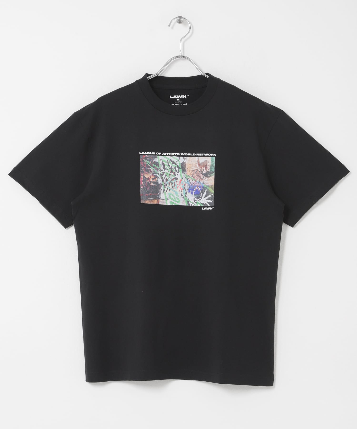 LAWN　PS COLLAGE ART PRINT SS TEE