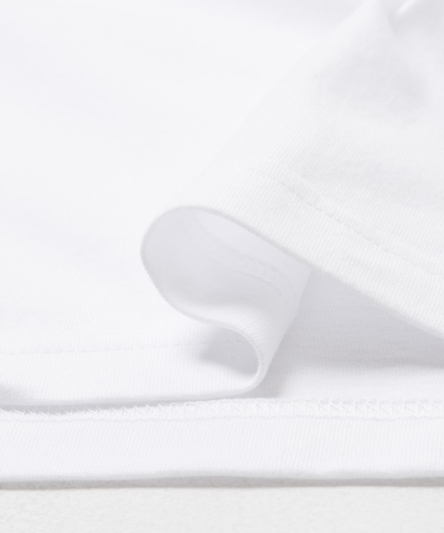 LAWN　EE L LOGO PRINT SS TEE WHITE M
