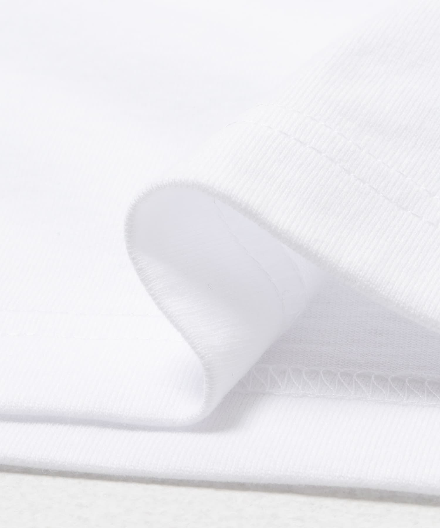 LAWN　EE LOGO PRINT SS TEE WHITE M