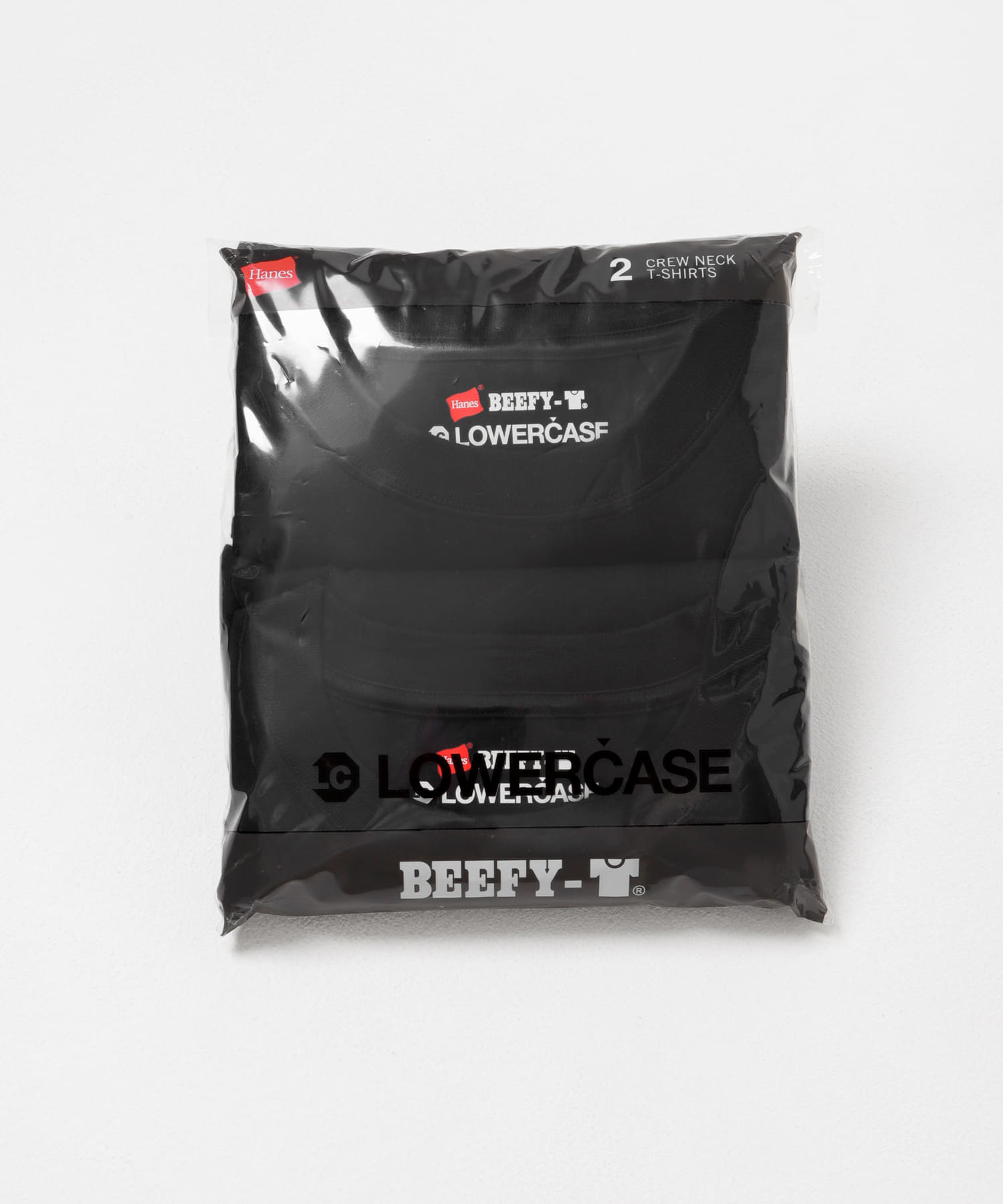 HANES×LOWERCASE　LOWERCASE 2P BEEFY-T SS