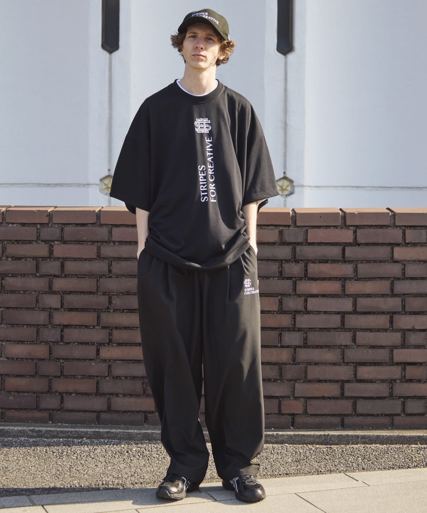 SEE SEE×S.F.C　SUPER BIG FLAT SS TEE（TECH） BLACK M