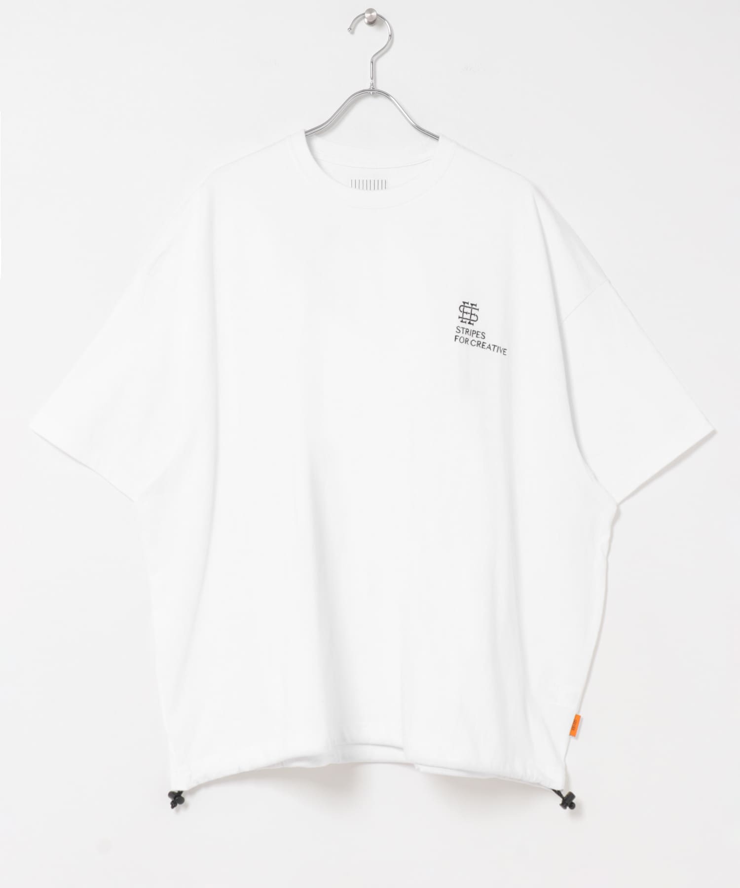 SEE SEE×S.F.C SUPER BIG SS TEE W/DRAWSTRINGS(M WHITE): トップス