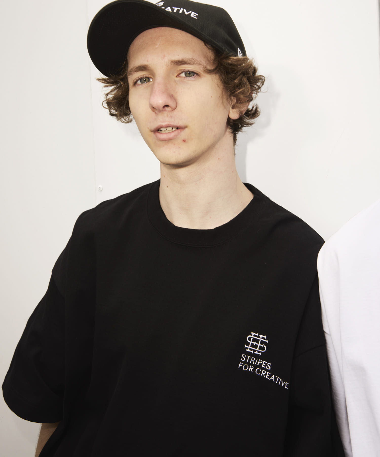 SEE SEE×S.F.C SUPER BIG SS TEE W/DRAWSTRINGS(M WHITE): トップス