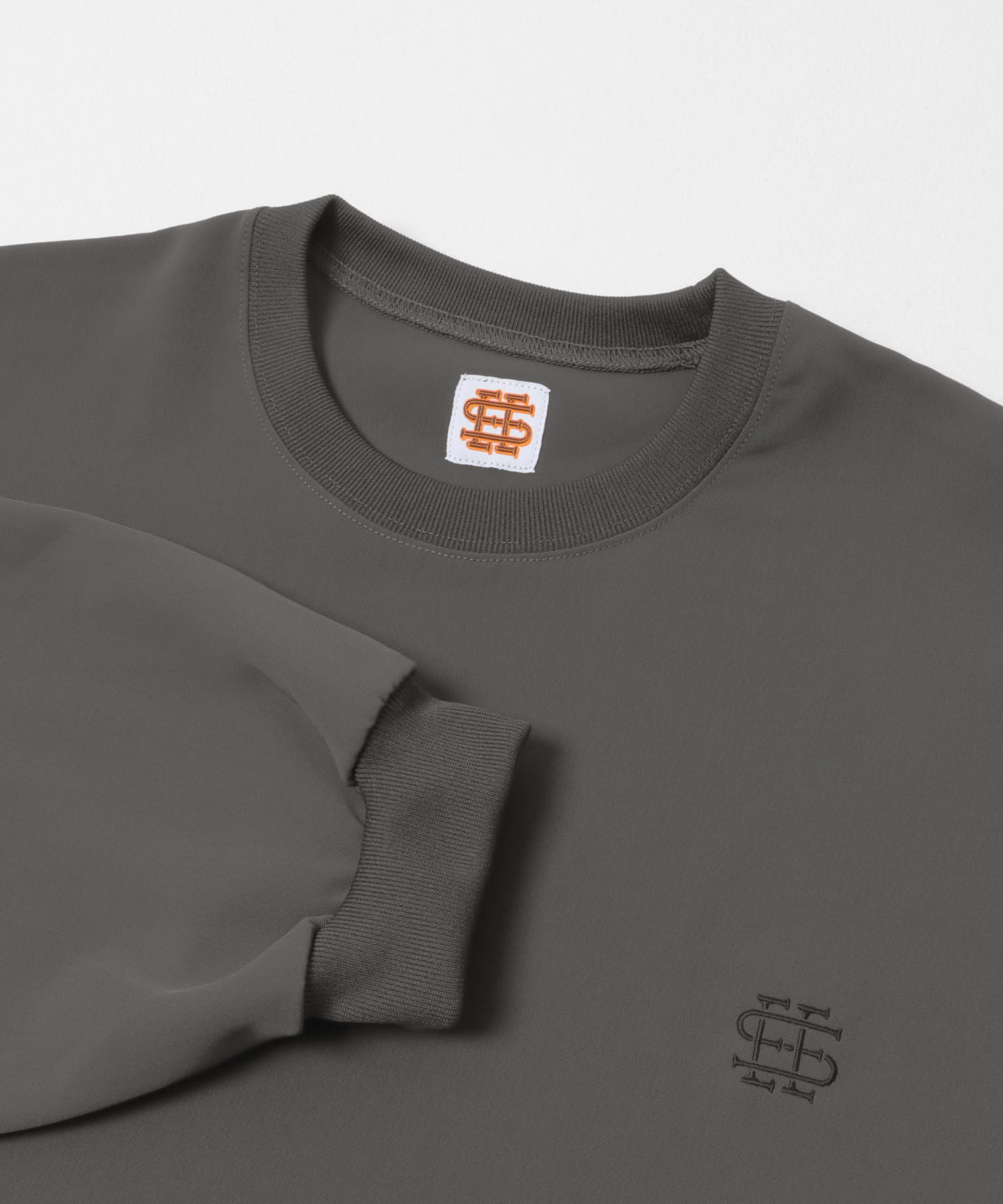SEE SEE　SUPER BIG LS TEE W/D CHARCOAL M