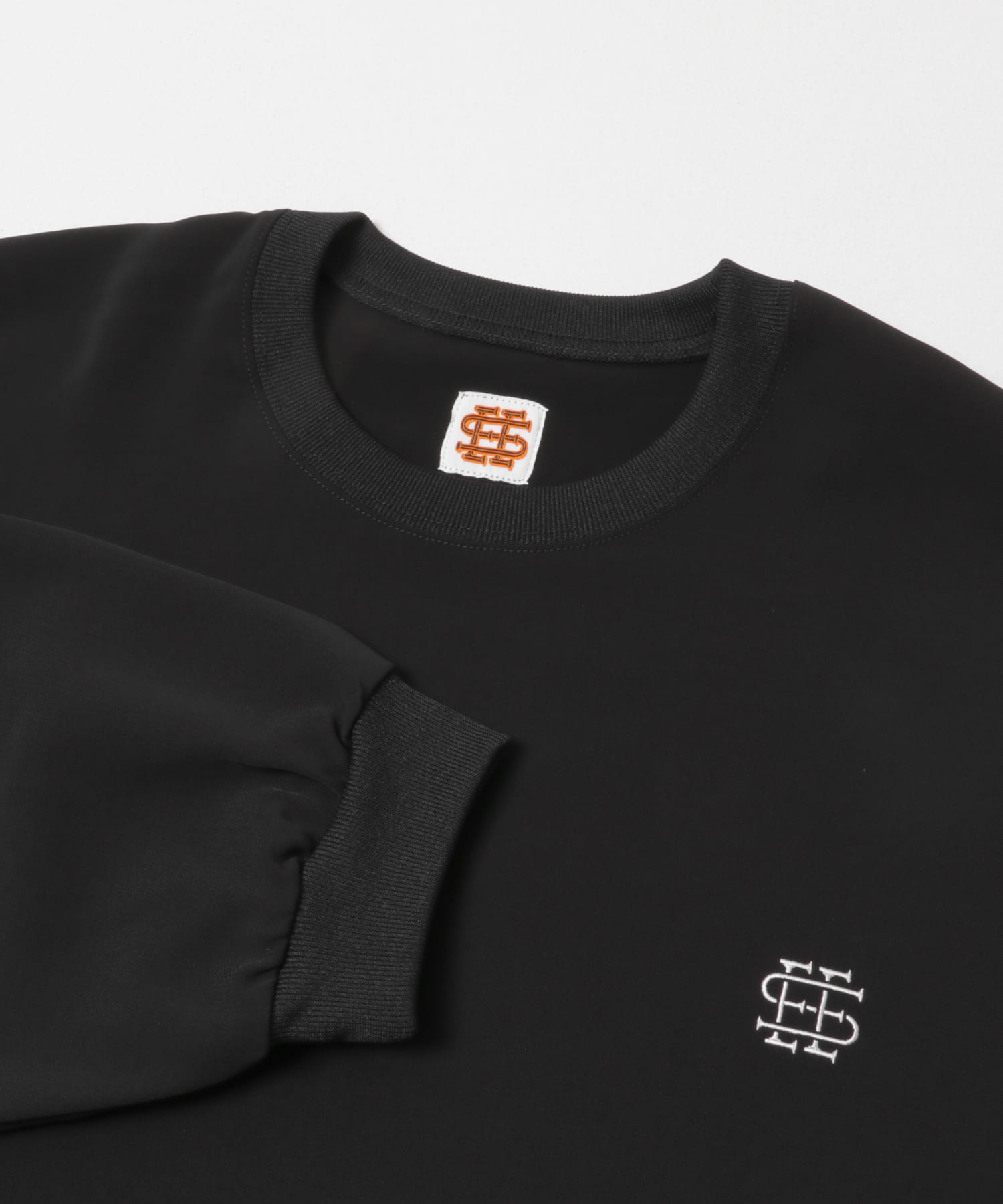 SEE SEE　SUPER BIG LS TEE W/D BLACK M