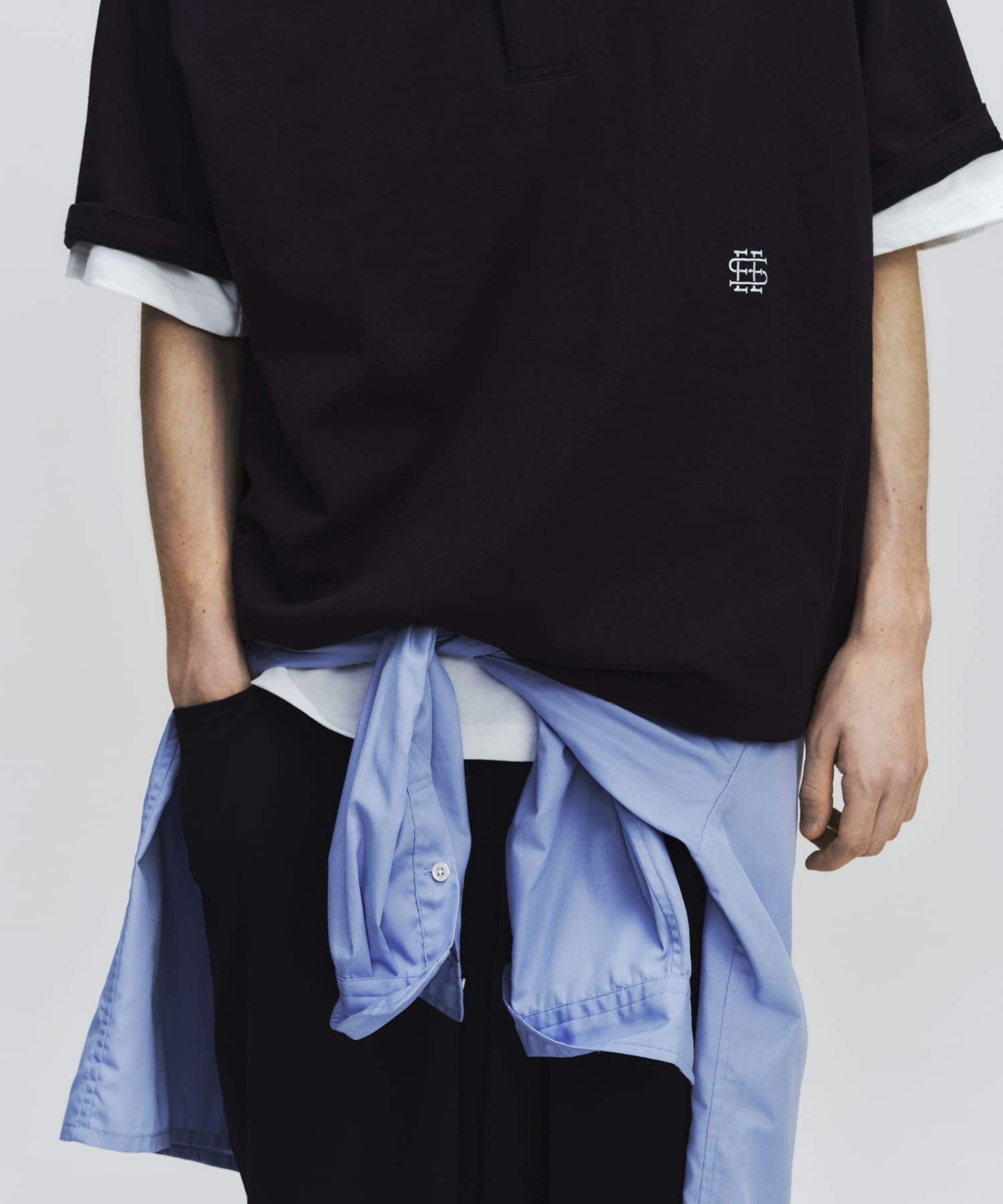 SEE SEE　HENLY SS TEE NAVY M