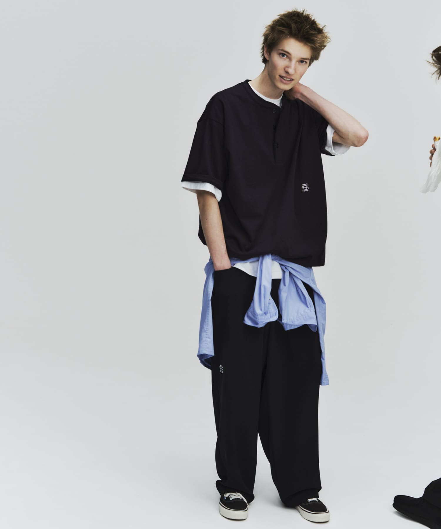 SEE SEE　HENLY SS TEE NAVY M